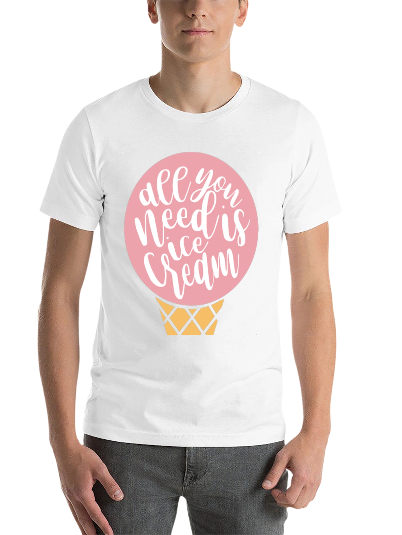Black Ice Cream T-Shirt - Sweet Treat Design view 14