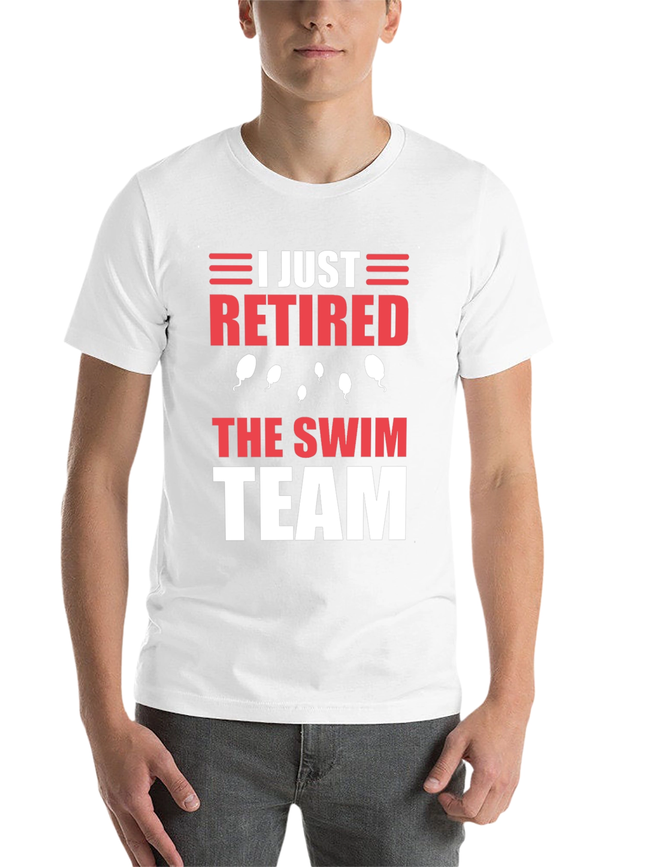 Black I Just Retired The Swim Team T-Shirt view 14