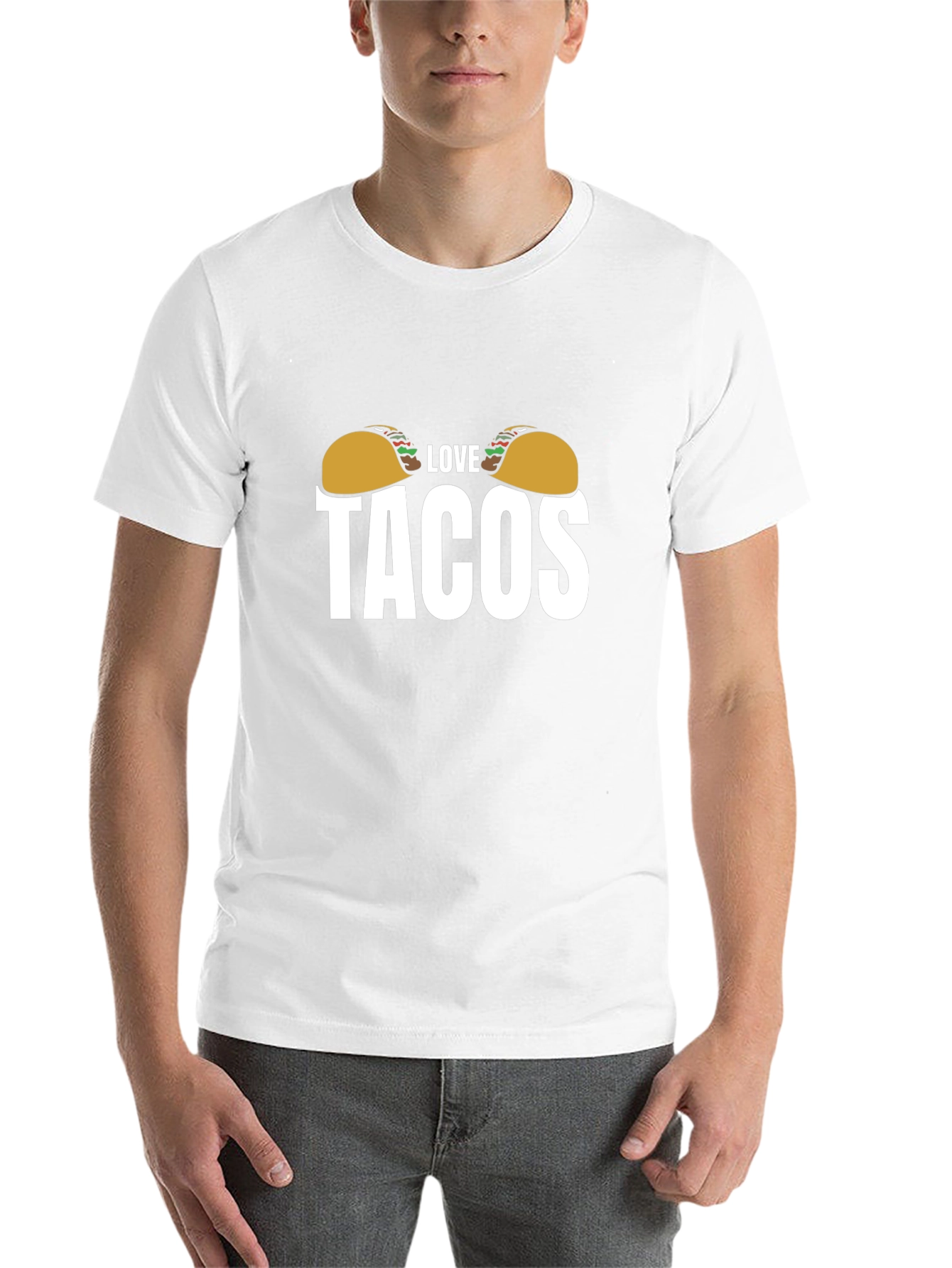Black Love Tacos Graphic Tee - Black Cotton Blend view 14