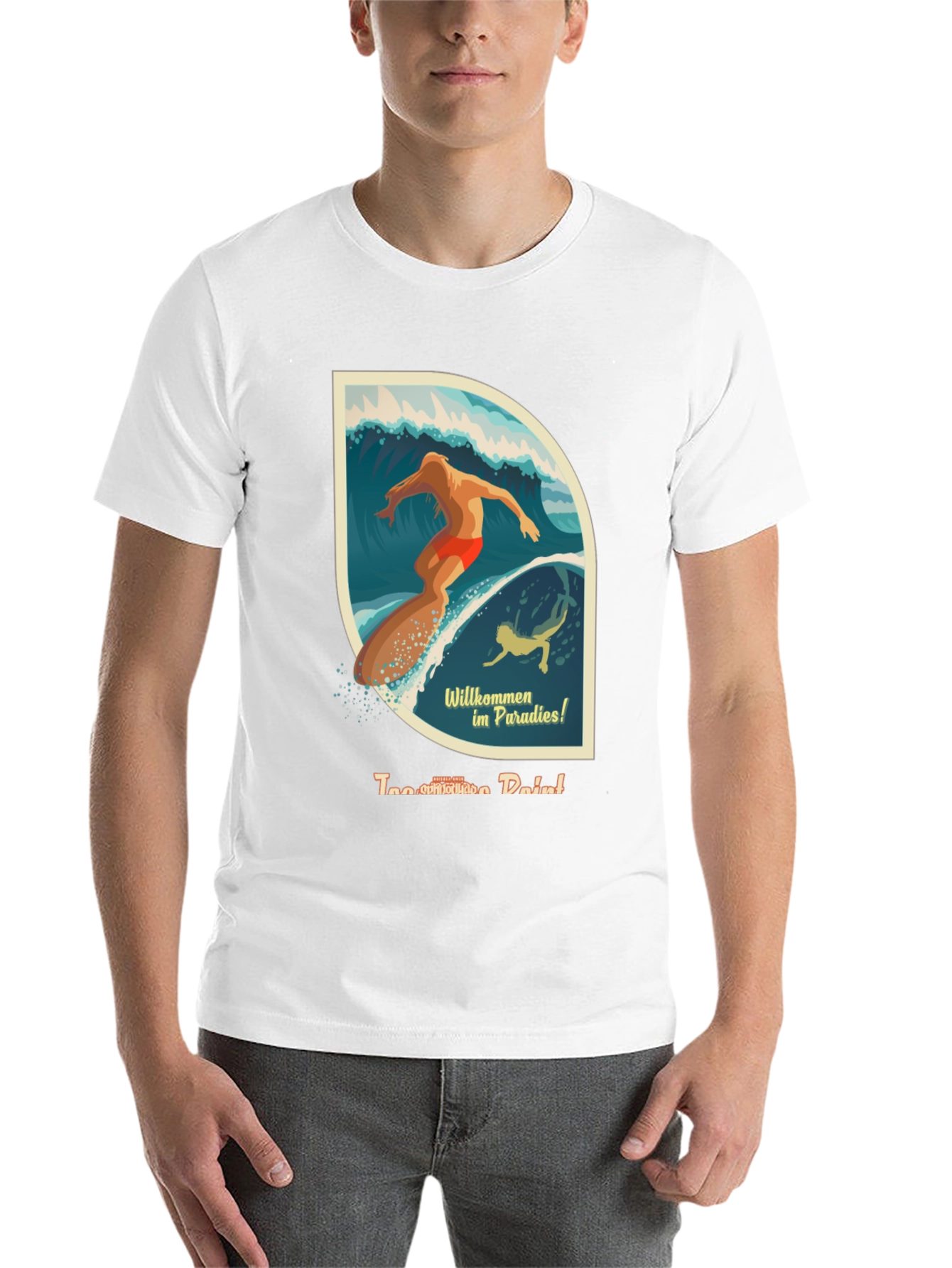Surfer Paradise Graphic T-Shirt - Cool Vintage Style - 14