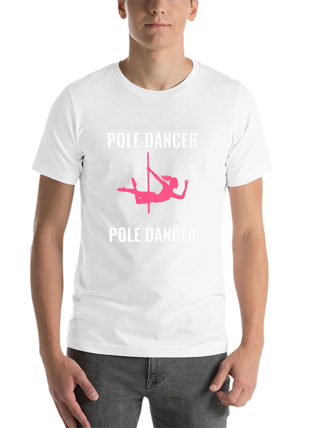 Black Pole Dancer Graphic T-Shirt - Novelty Tee view 14