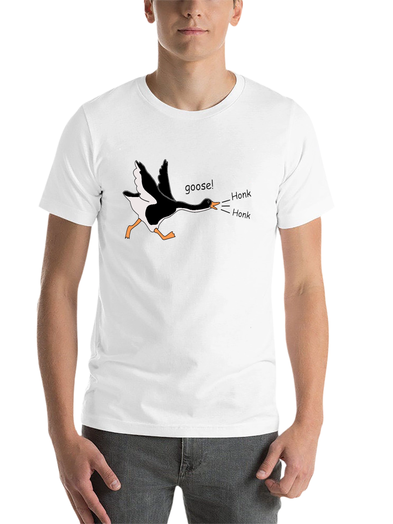 Black Honk! Goose Graphic Tee - Unisex Comfort view 14
