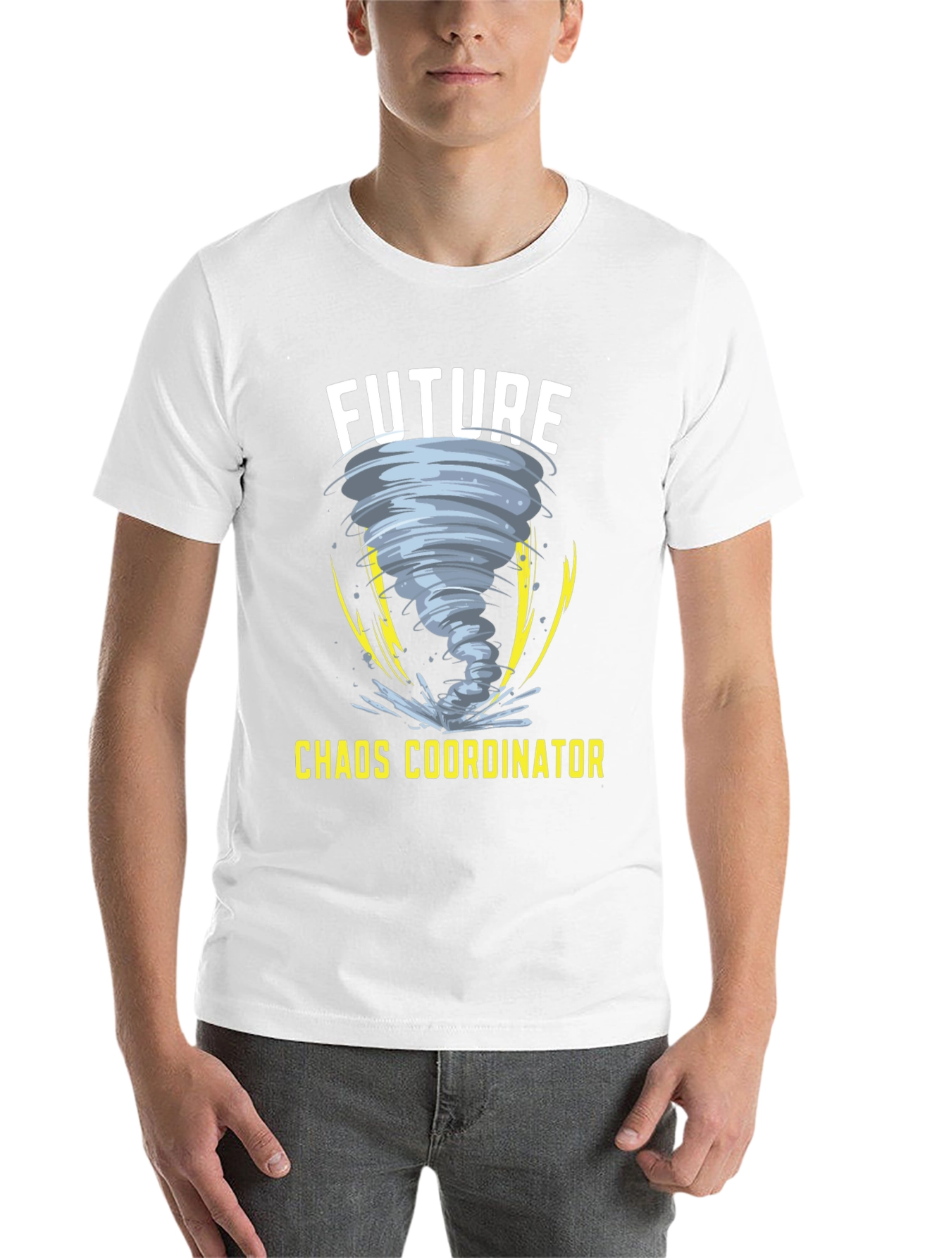 Black Future Chaos Coordinator Graphic T-Shirt view 14