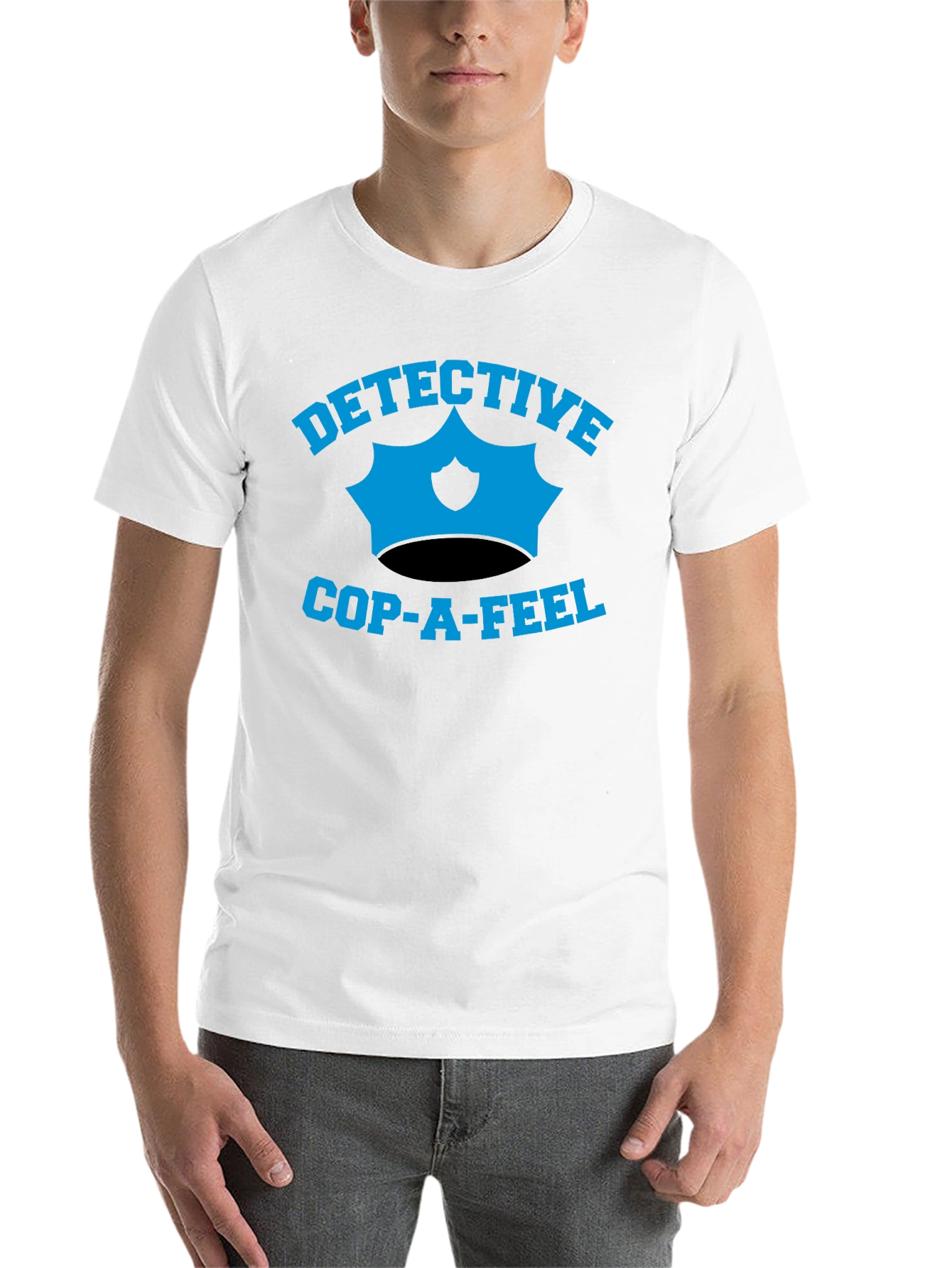 Black Detective Cop-A-Feel Graphic T-Shirt view 14