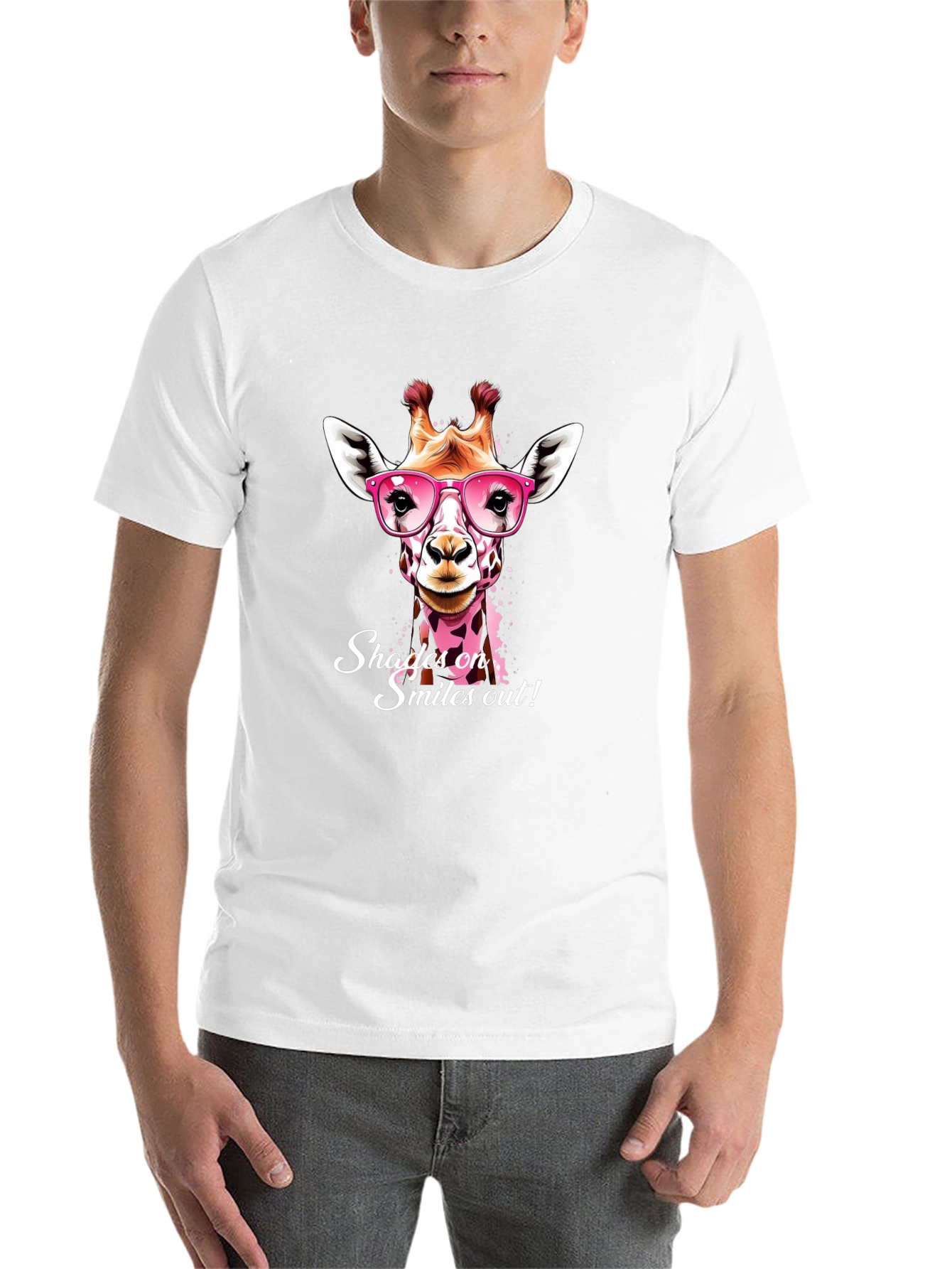 Black Giraffe Shades T-Shirt: Smiles On, Shades Out! view 14