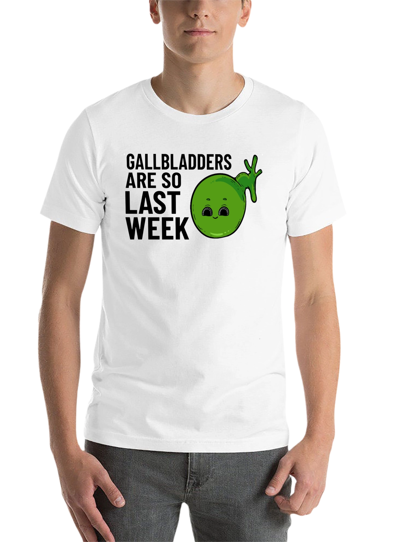 Black Gallbladders Are So Last Week Funny Graphic T-Shirt view 14