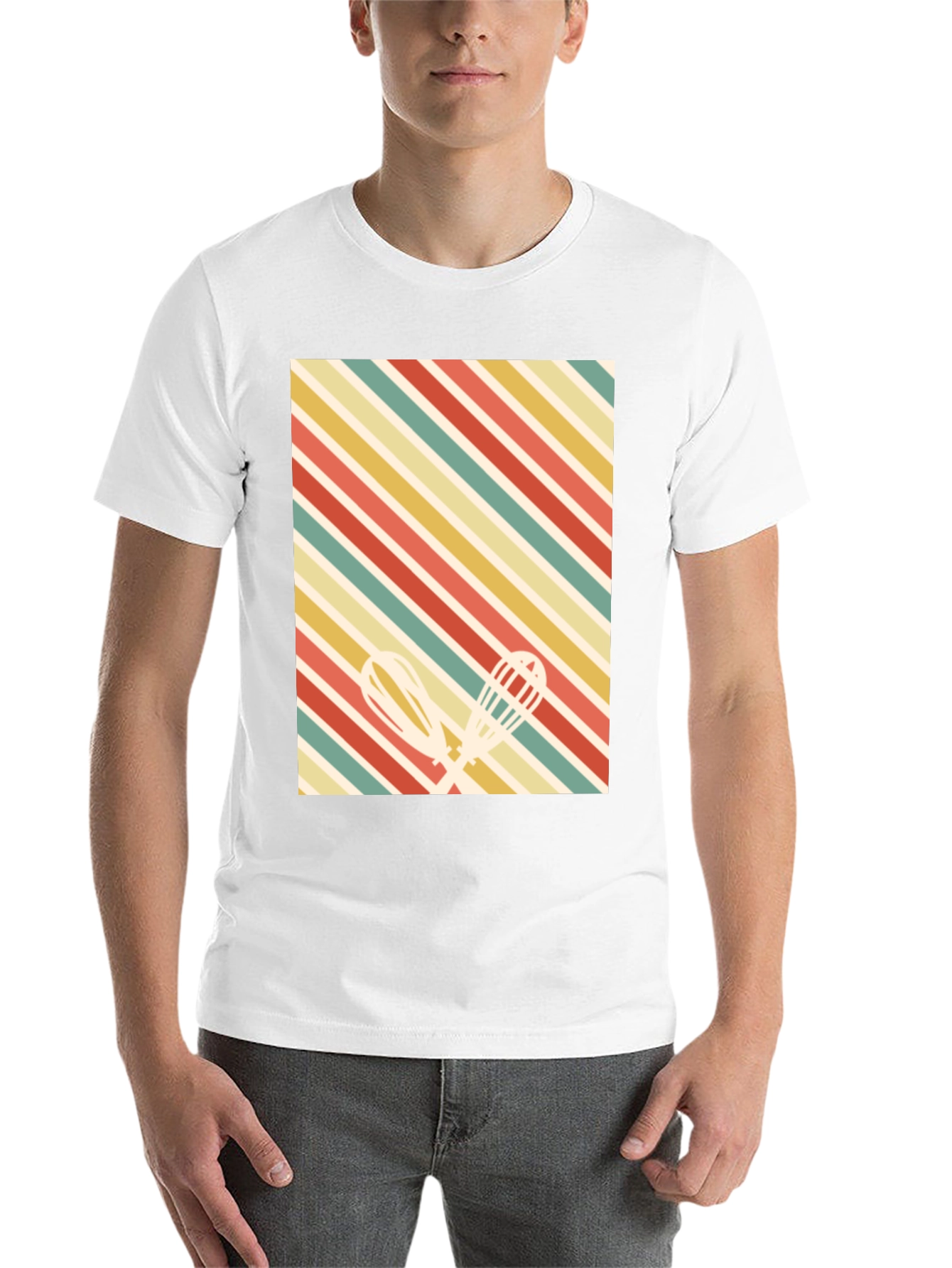 Black Retro Baking Whisk T-Shirt view 14