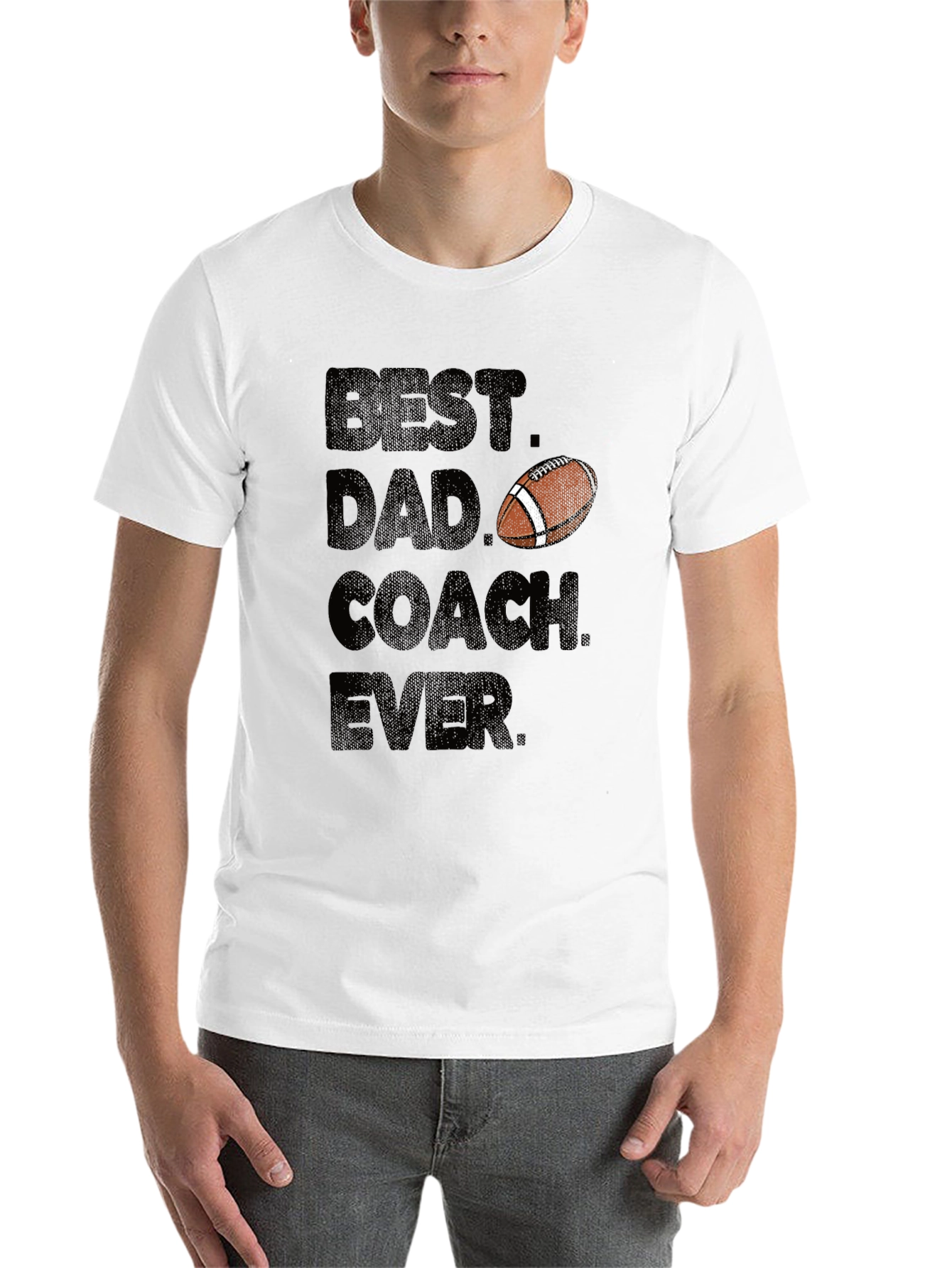 Black Best Dad Coach Ever T-Shirt view 14
