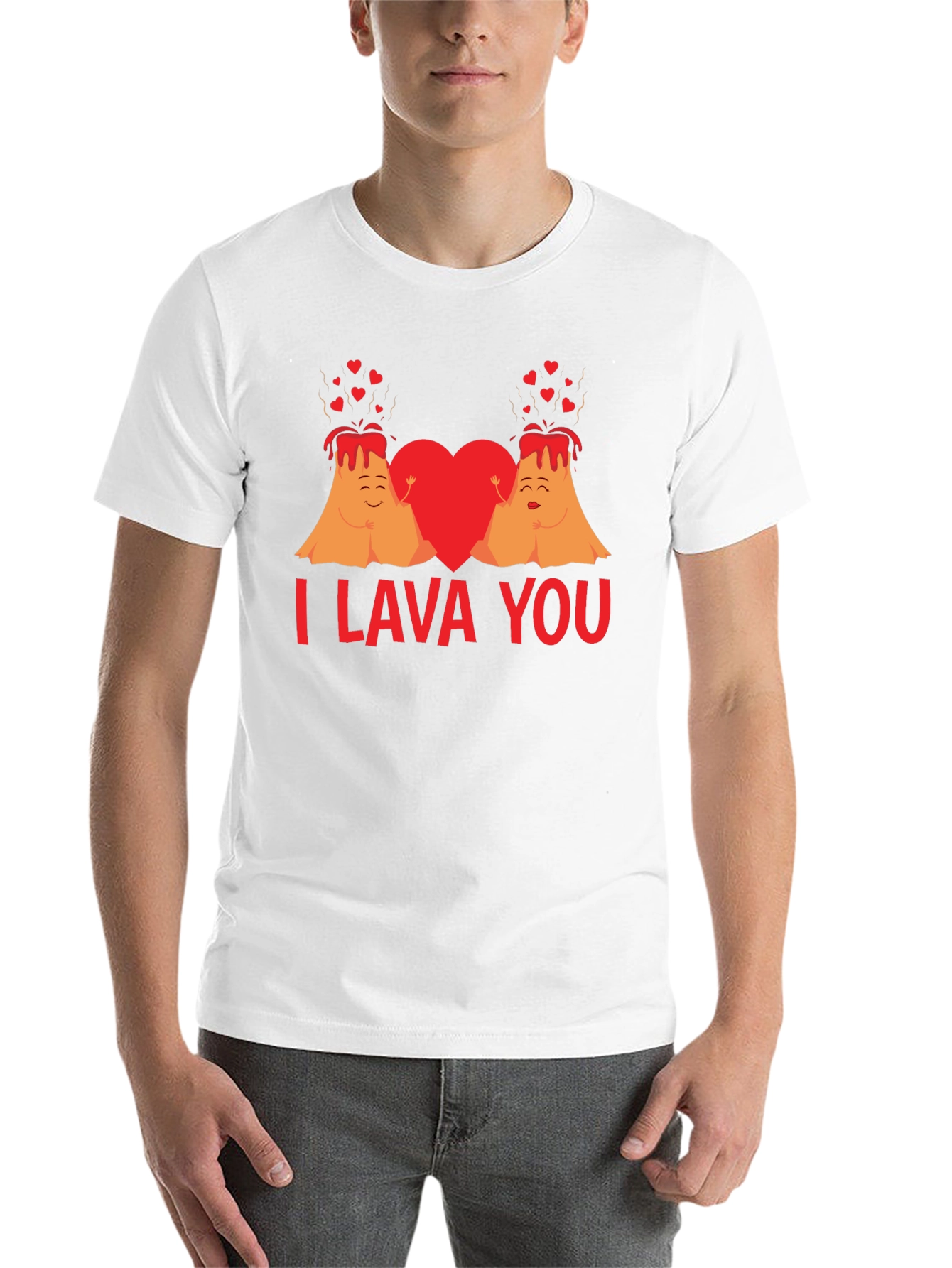Black I Lava You Valentine's Day T-Shirt view 14
