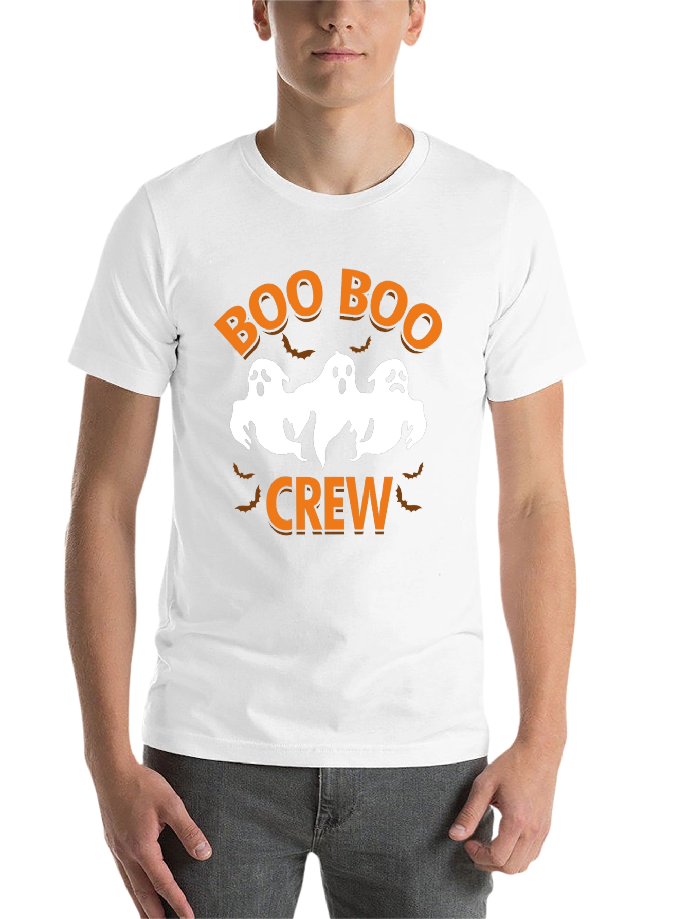Black Boo Boo Crew Halloween T-Shirt view 14