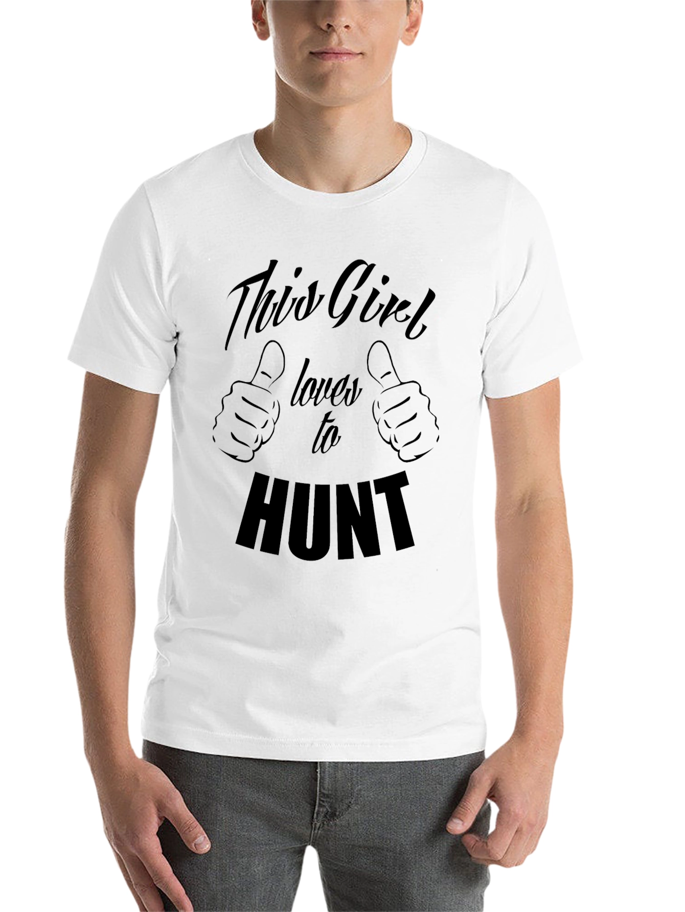 Black This Girl Loves To Hunt Graphic Tee view 14