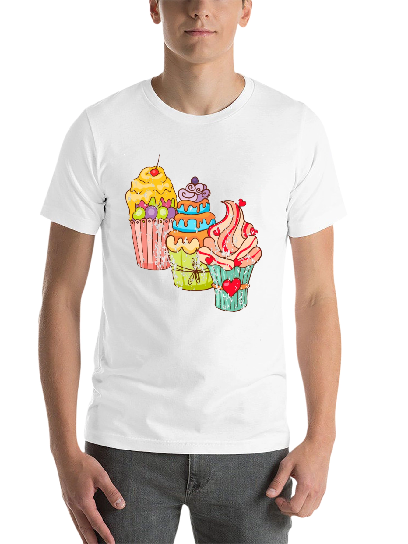 Black Cupcake Graphic T-Shirt view 14