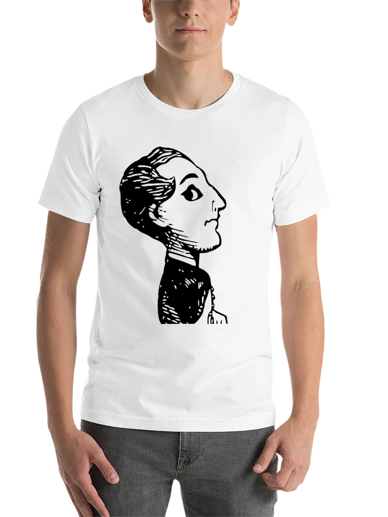 Black Vintage Silhouette Graphic Black T-Shirt view 14