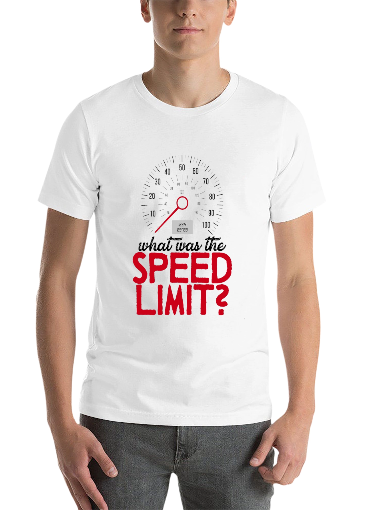 Black What Was the Speed Limit T-Shirt view 14