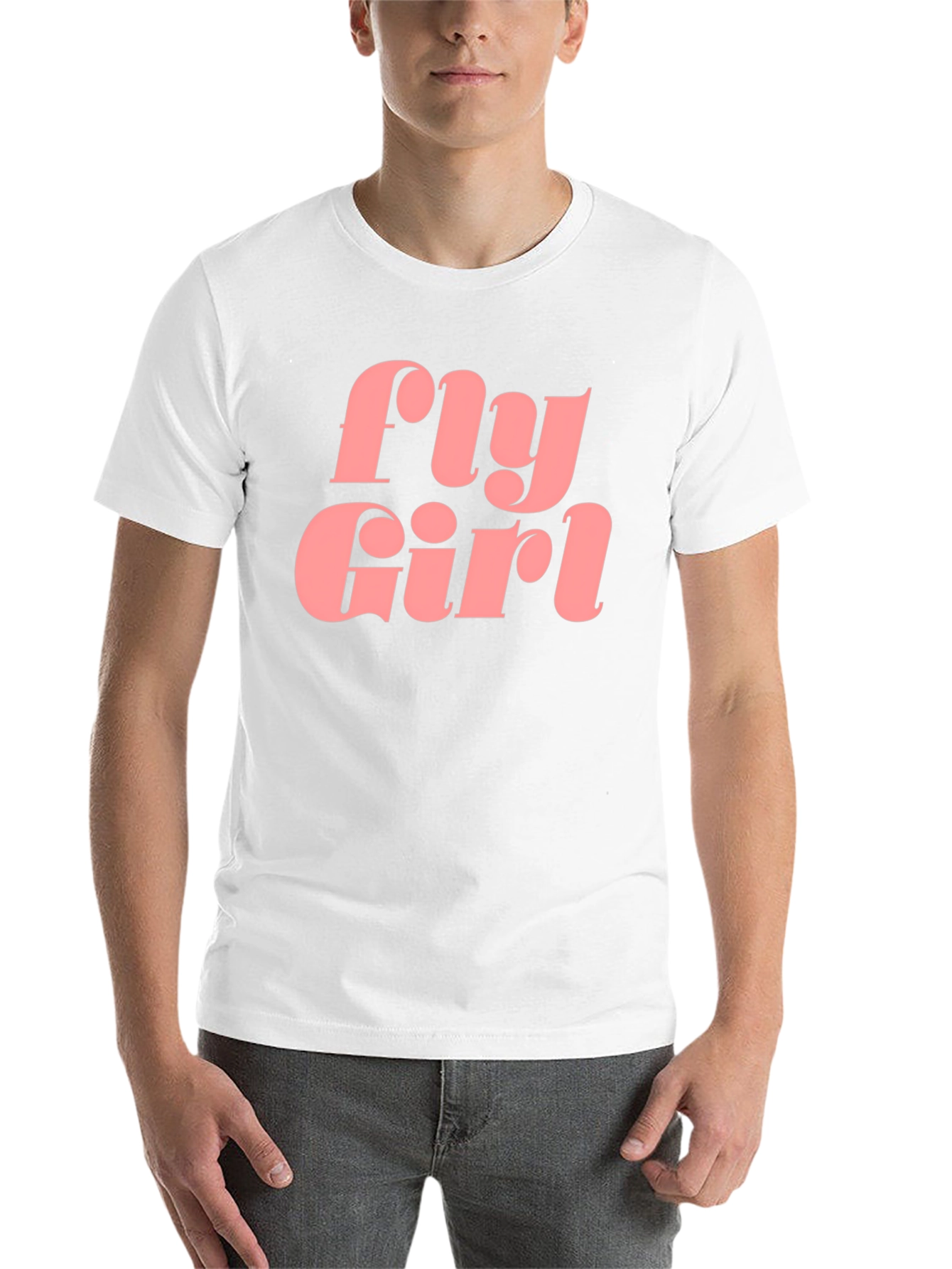 Black Fly Girl Graphic Tee - Retro Style Black T-Shirt view 14