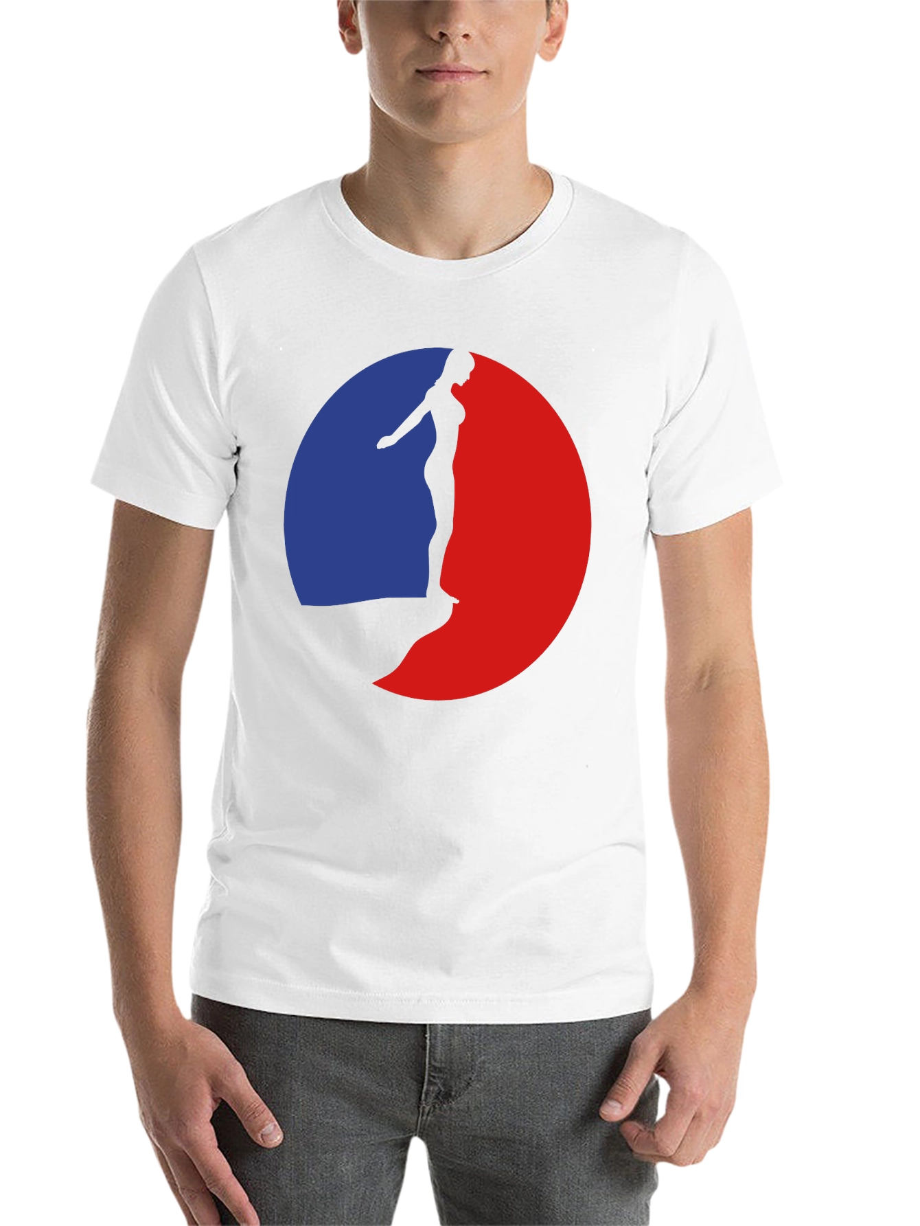 Black Silhouette Diver Graphic T-Shirt view 14