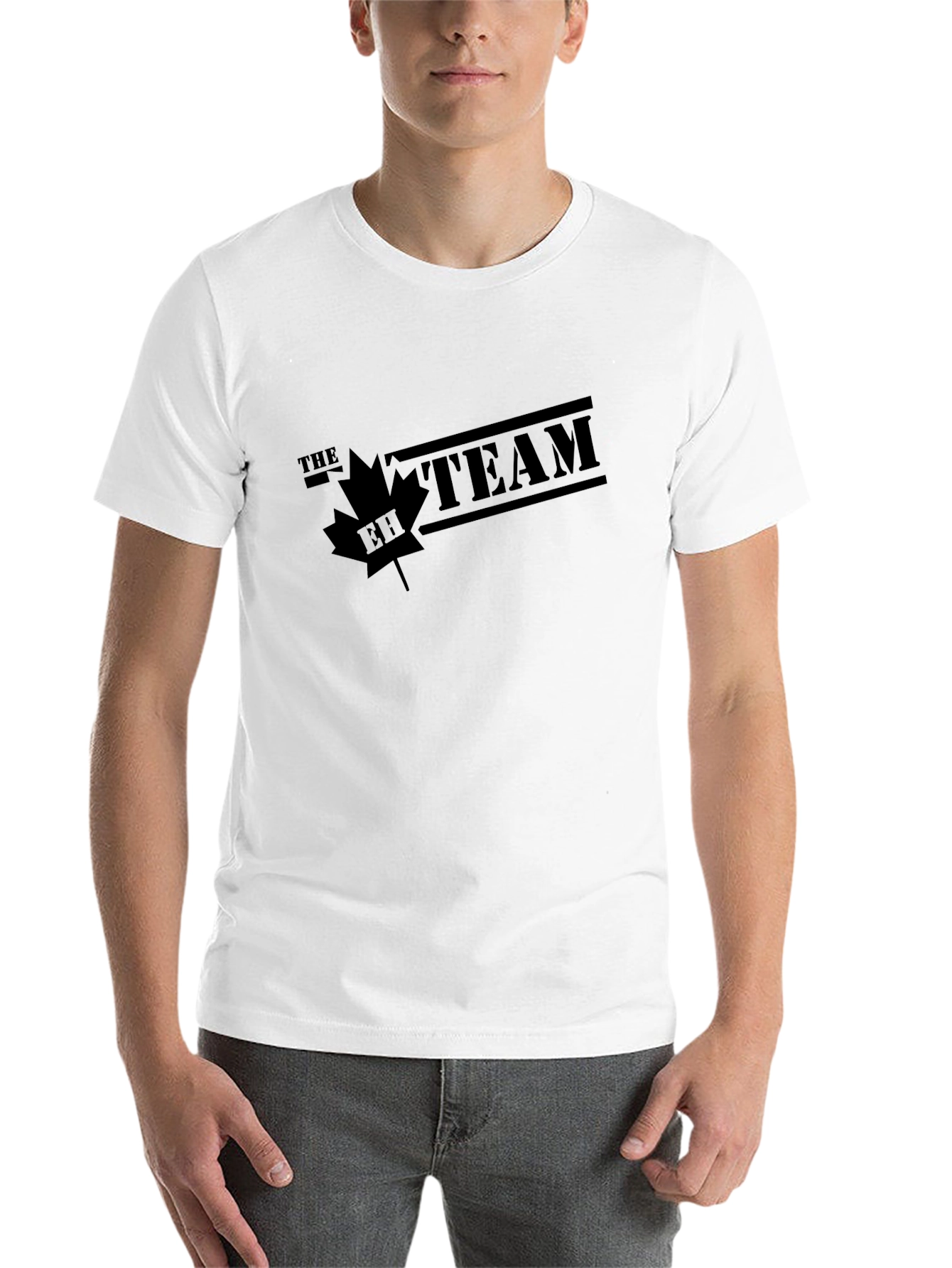 Black The EH Team Graphic T-Shirt - Maple Leaf Design view 14