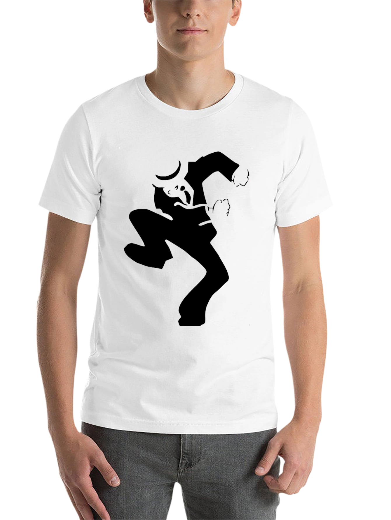 Black Silhouette Dance Graphic Tee - Black Casual Style view 14