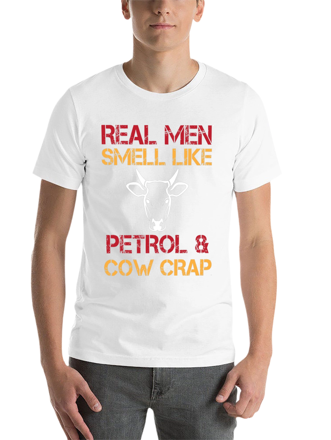 Black Real Men Petrol & Cow Crap Graphic Tee view 14
