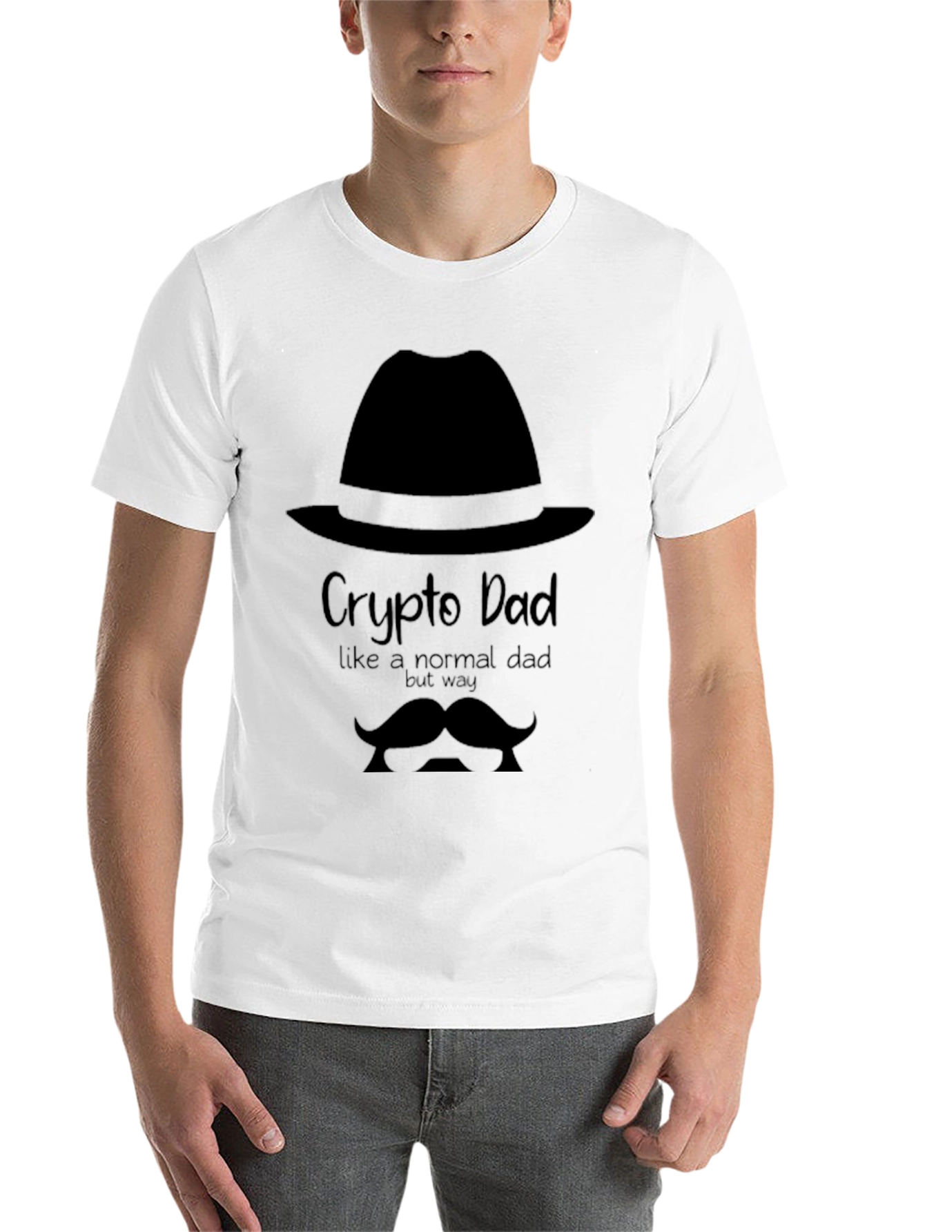 Black Crypto Dad T-Shirt: Funny Crypto Father's Day Gift view 14