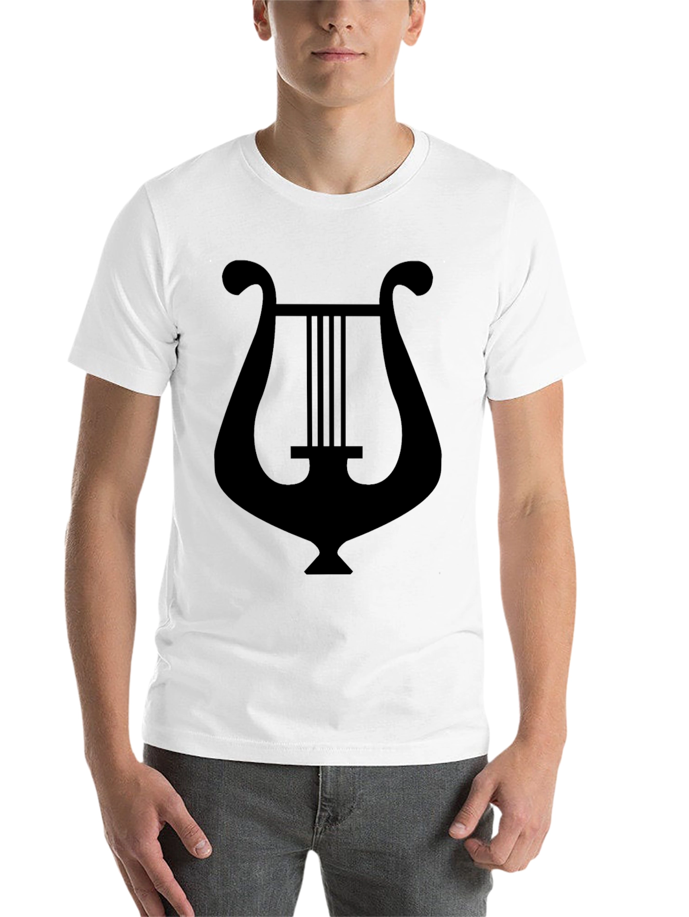 Black Lyre Graphic Tee - Classic Black T-Shirt view 14
