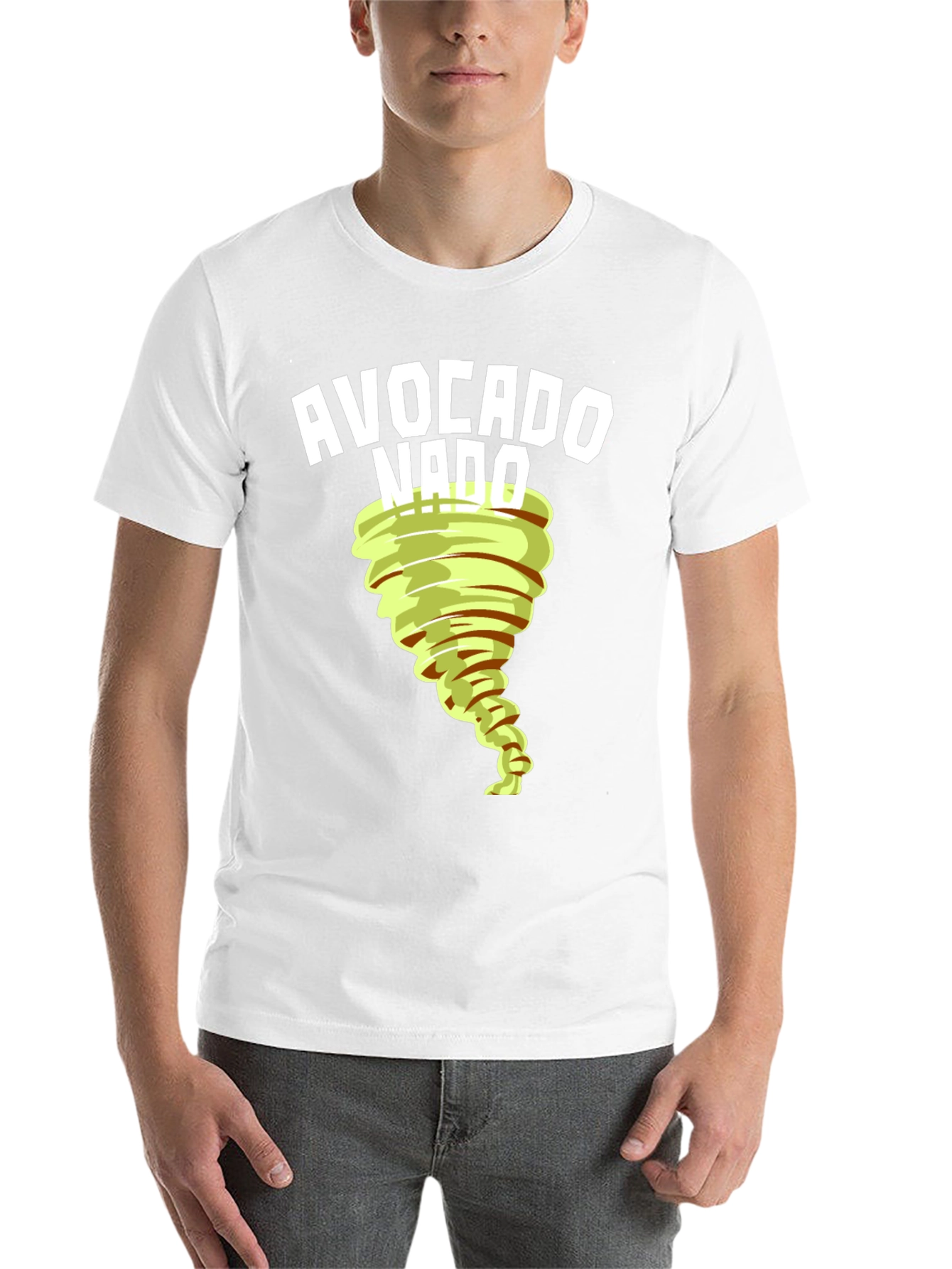 Black Avocado Tornado Graphic T-Shirt - Unique Design view 14