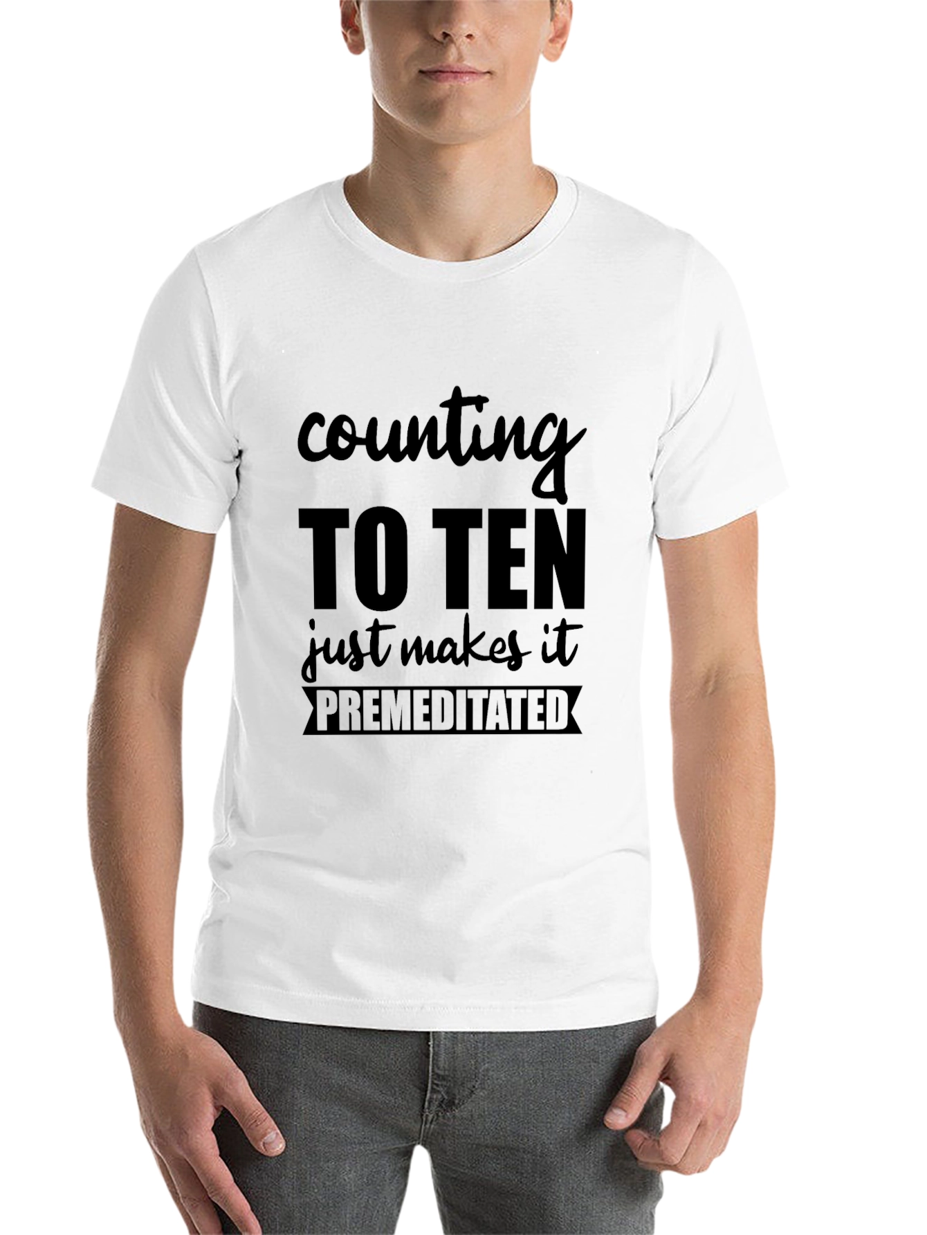 Black Counting To Ten Premeditated T-Shirt view 14