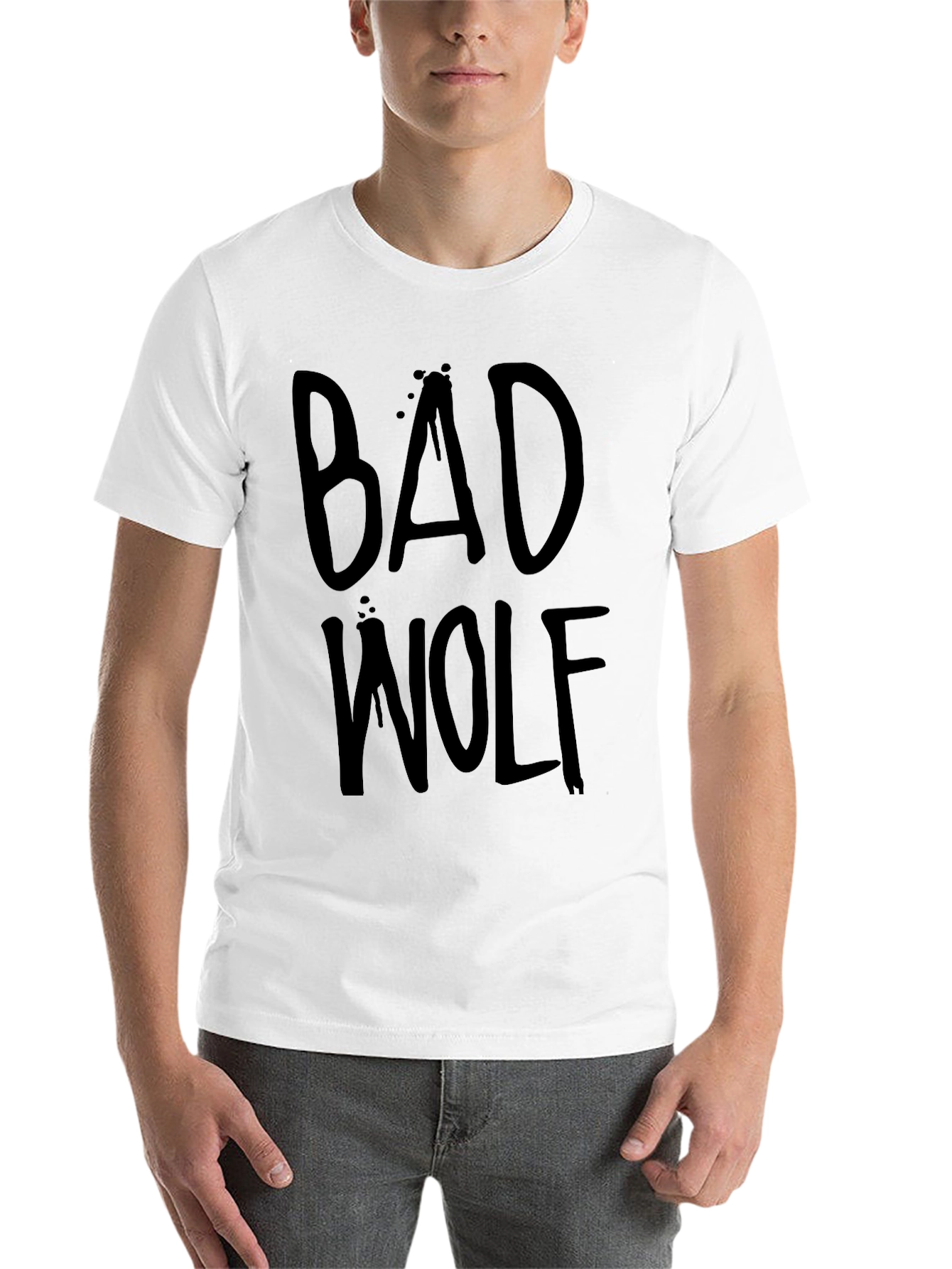 Black Bad Wolf Graphic T-Shirt - Black view 14