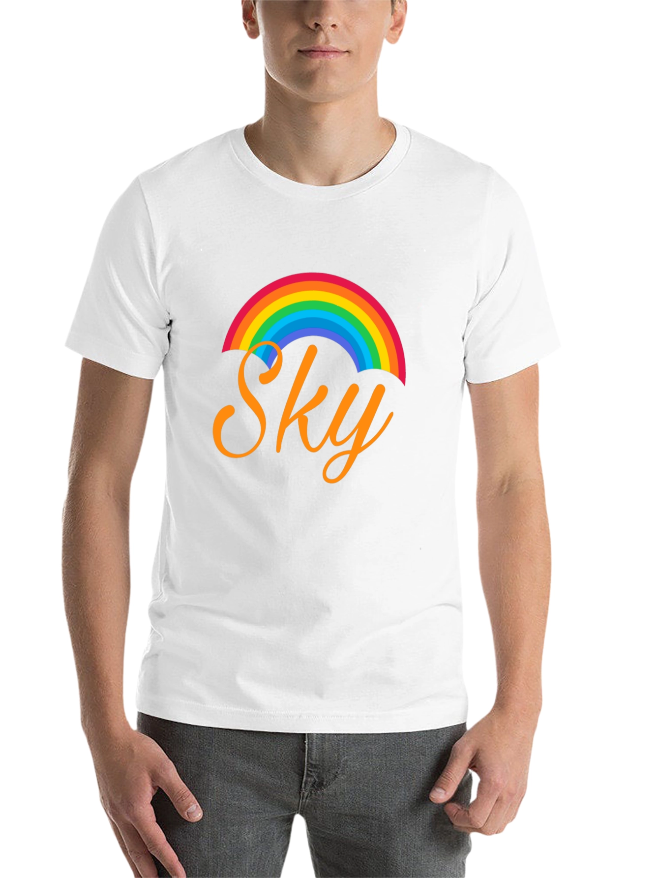 Rainbow Sky Graphic T-Shirt - 14