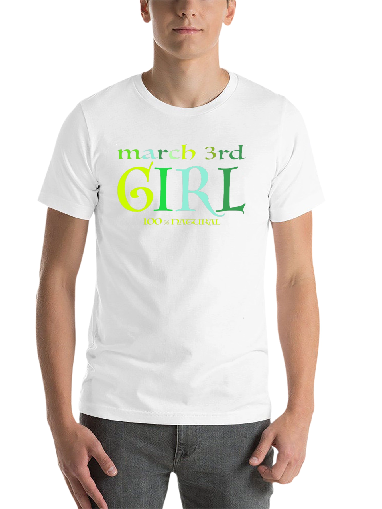 Black March 3rd Girl T-Shirt - 100% Natural view 14