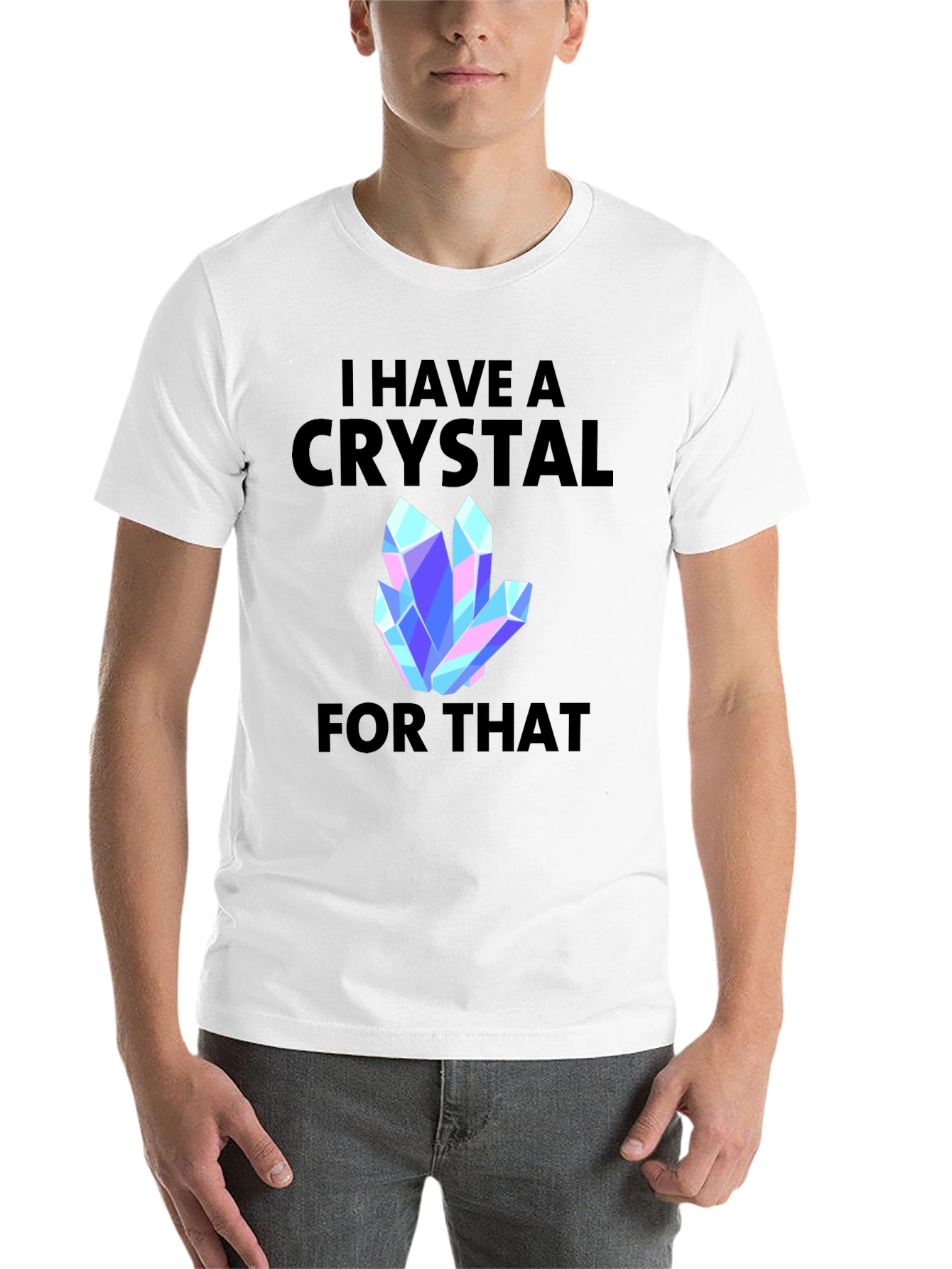 Black I Have a Crystal For That Graphic Tee view 14