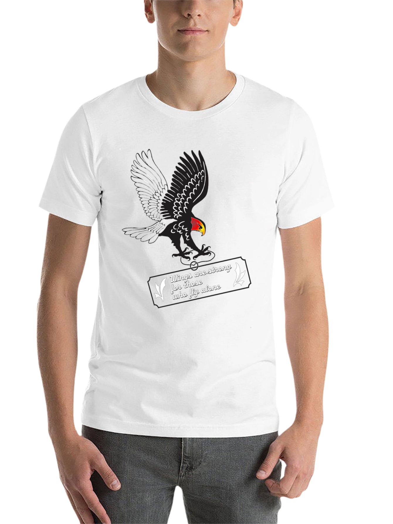 Black Eagle Wings Tee - Strong & Alone view 14