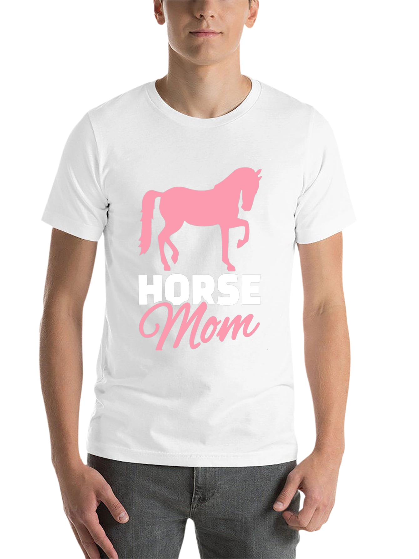 Black Horse Mom T-Shirt - Equestrian Gift view 14