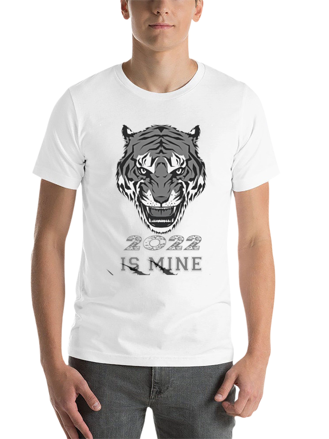 Black Year of the Tiger 2022 Graphic T-Shirt view 14