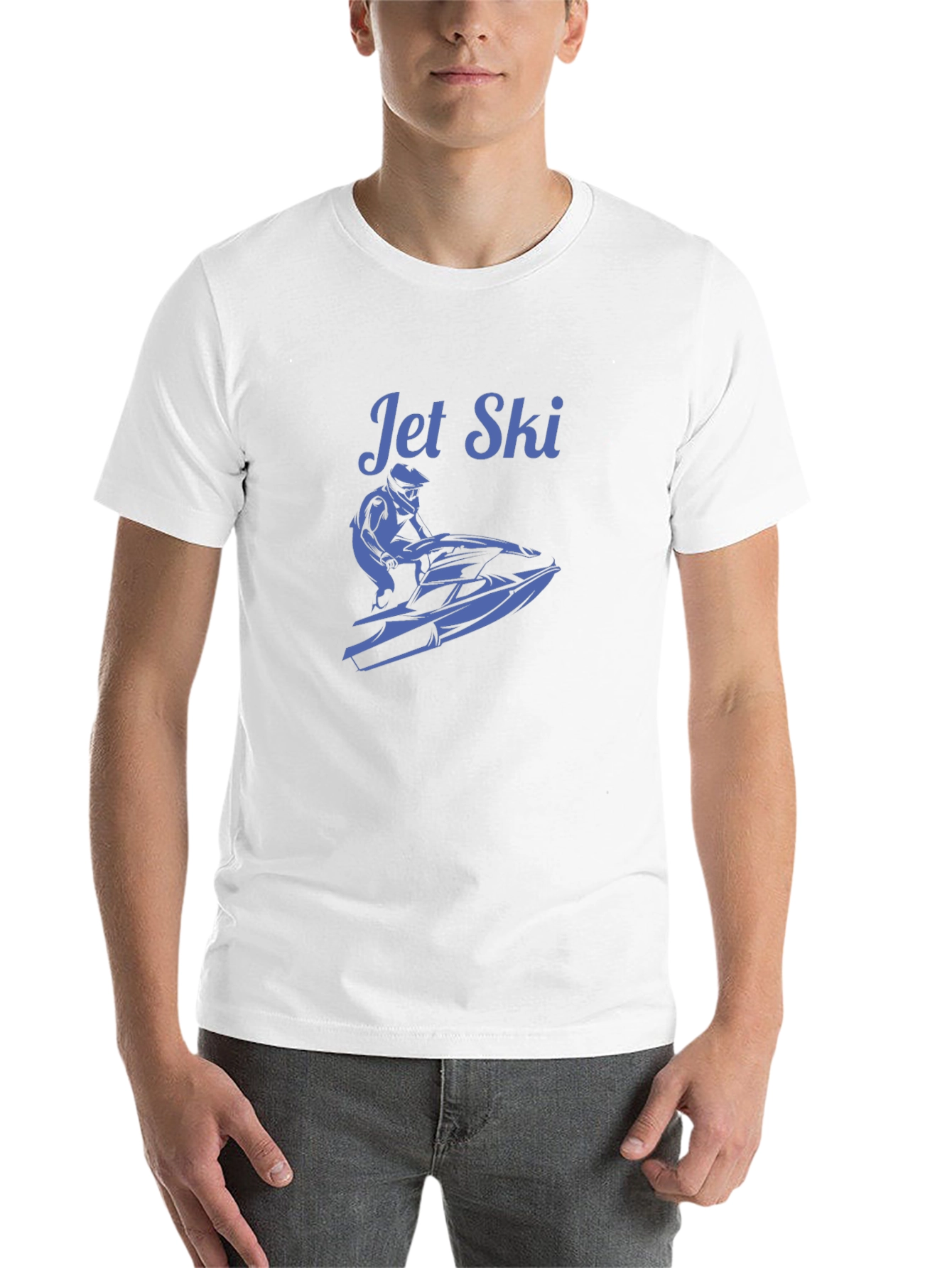 Black Jet Ski Graphic T-Shirt - Black view 14
