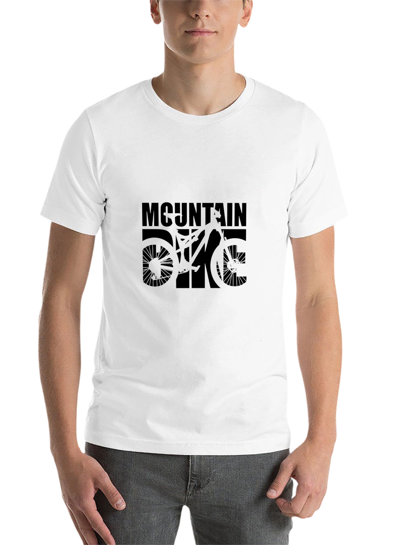 Black Mountain Bike Graphic T-Shirt - Black view 14