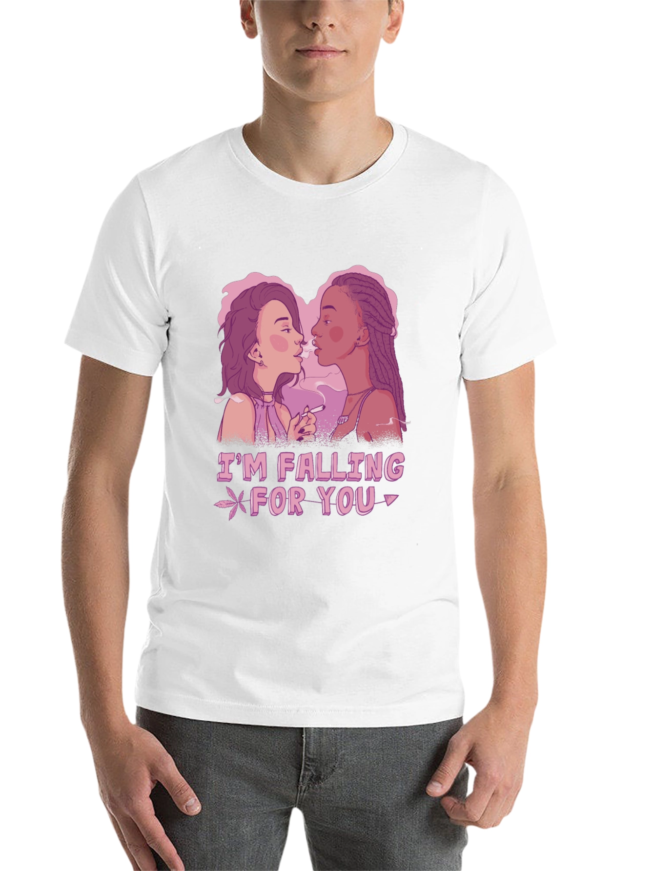 Black I'm Falling For You Graphic Tee view 14