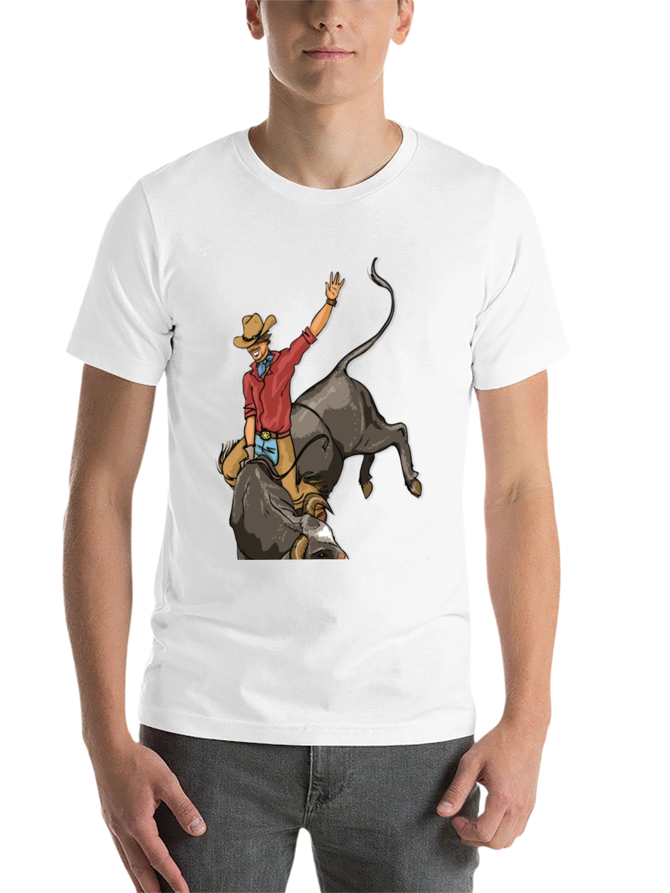 Black Rodeo Rider Graphic T-Shirt - Western Style view 14