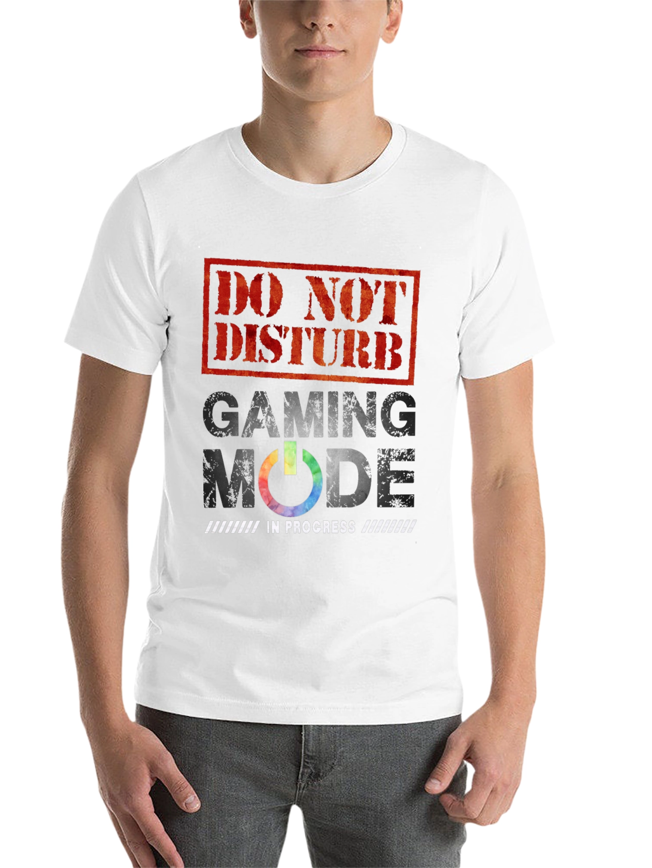 Black Gaming Mode Activated Graphic Tee view 14