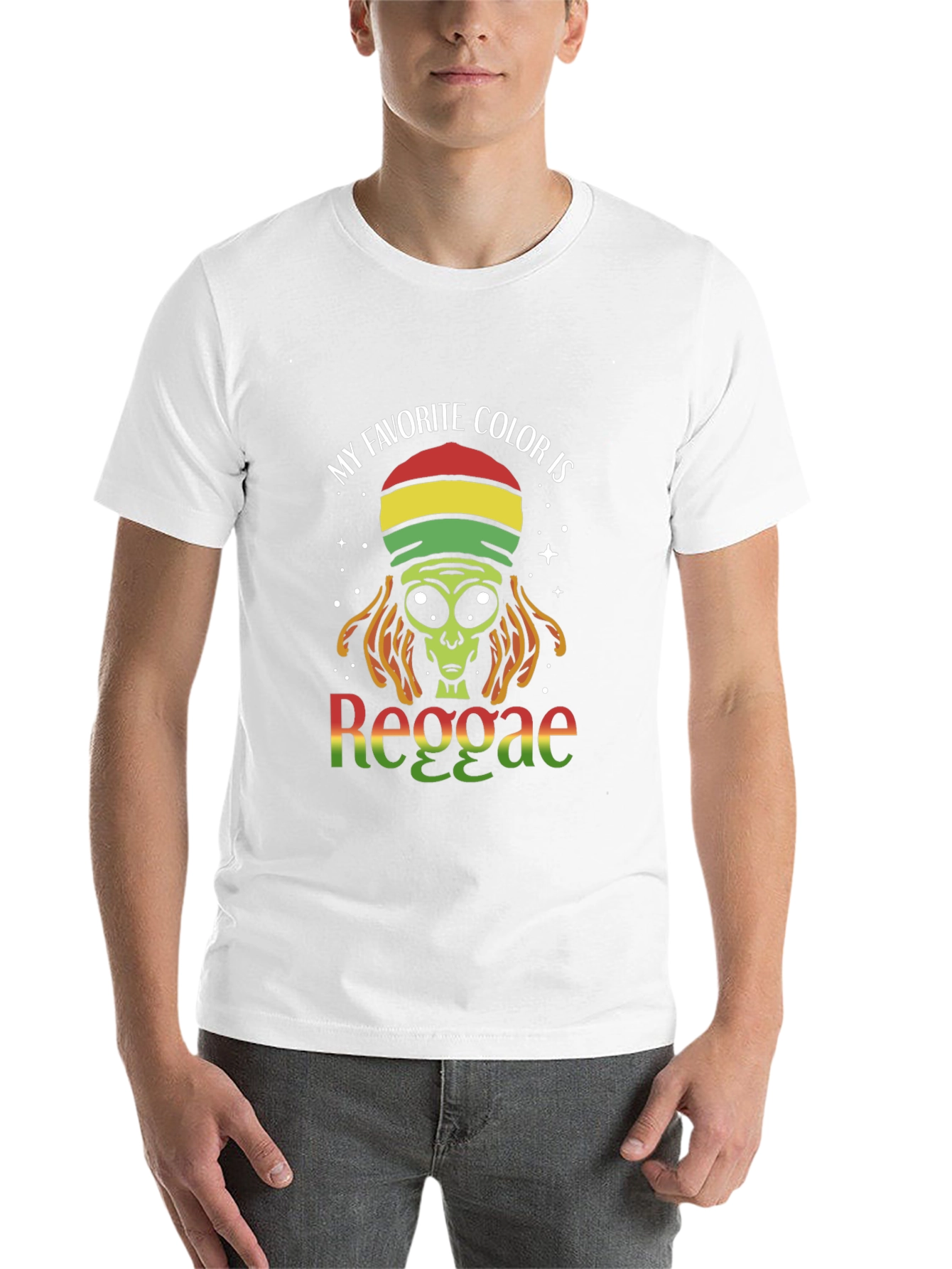 Black Reggae Alien Graphic T-Shirt - My Favorite Color view 14