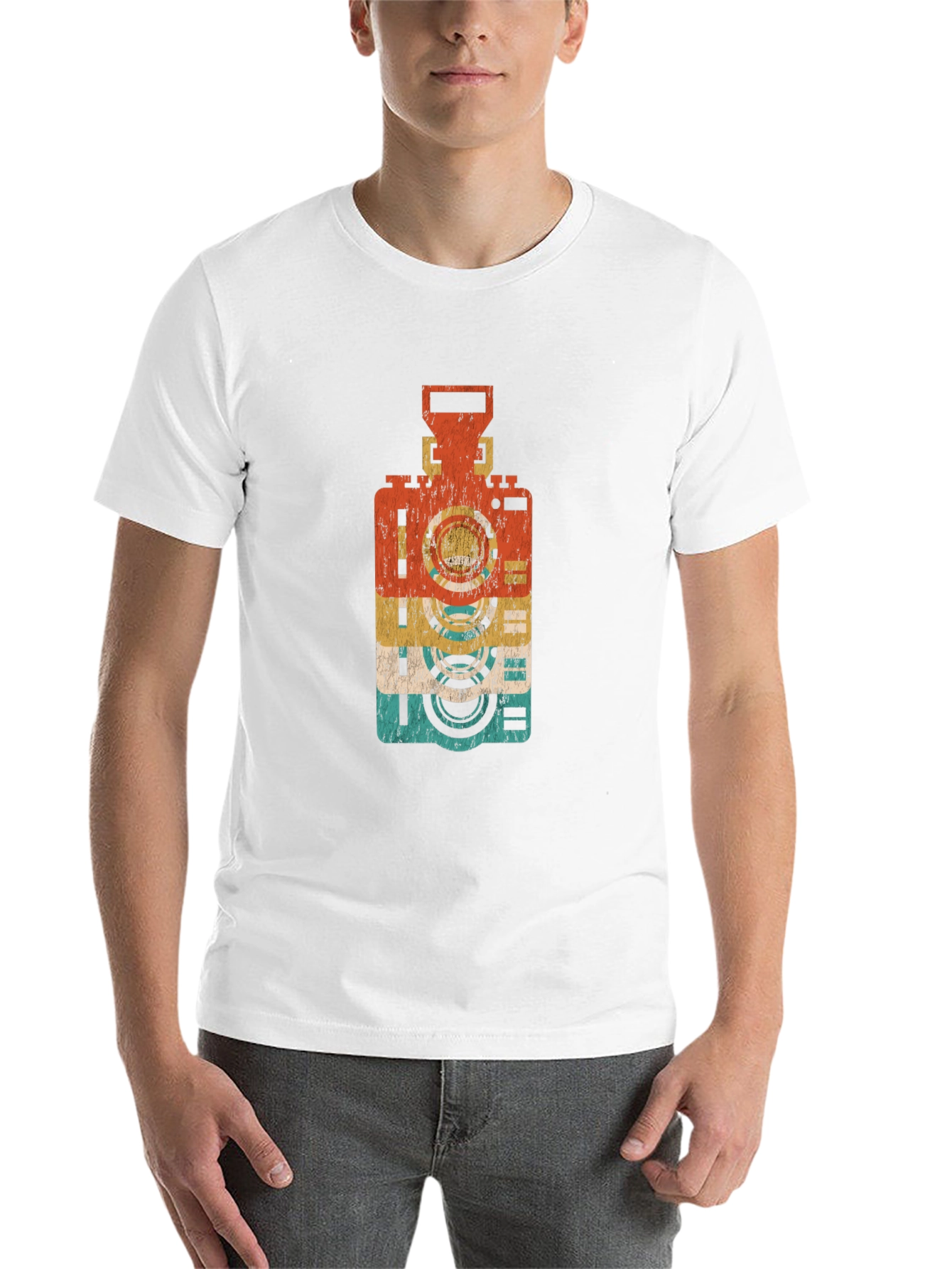 Black Retro Camera Graphic Tee - Cool Vintage Style view 14