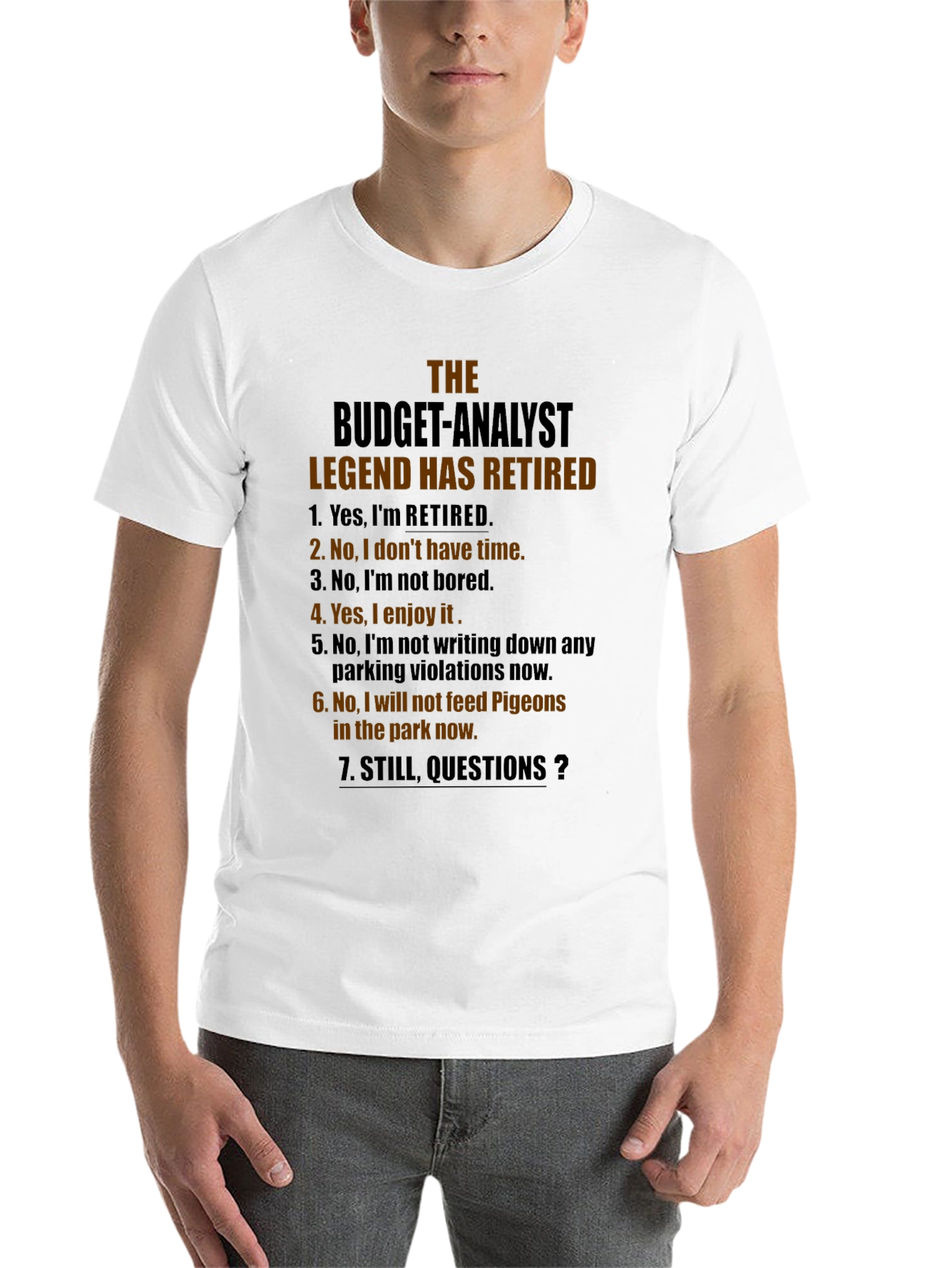 Black Retired Budget Analyst Legend T-Shirt - Funny Retirement Gift view 14