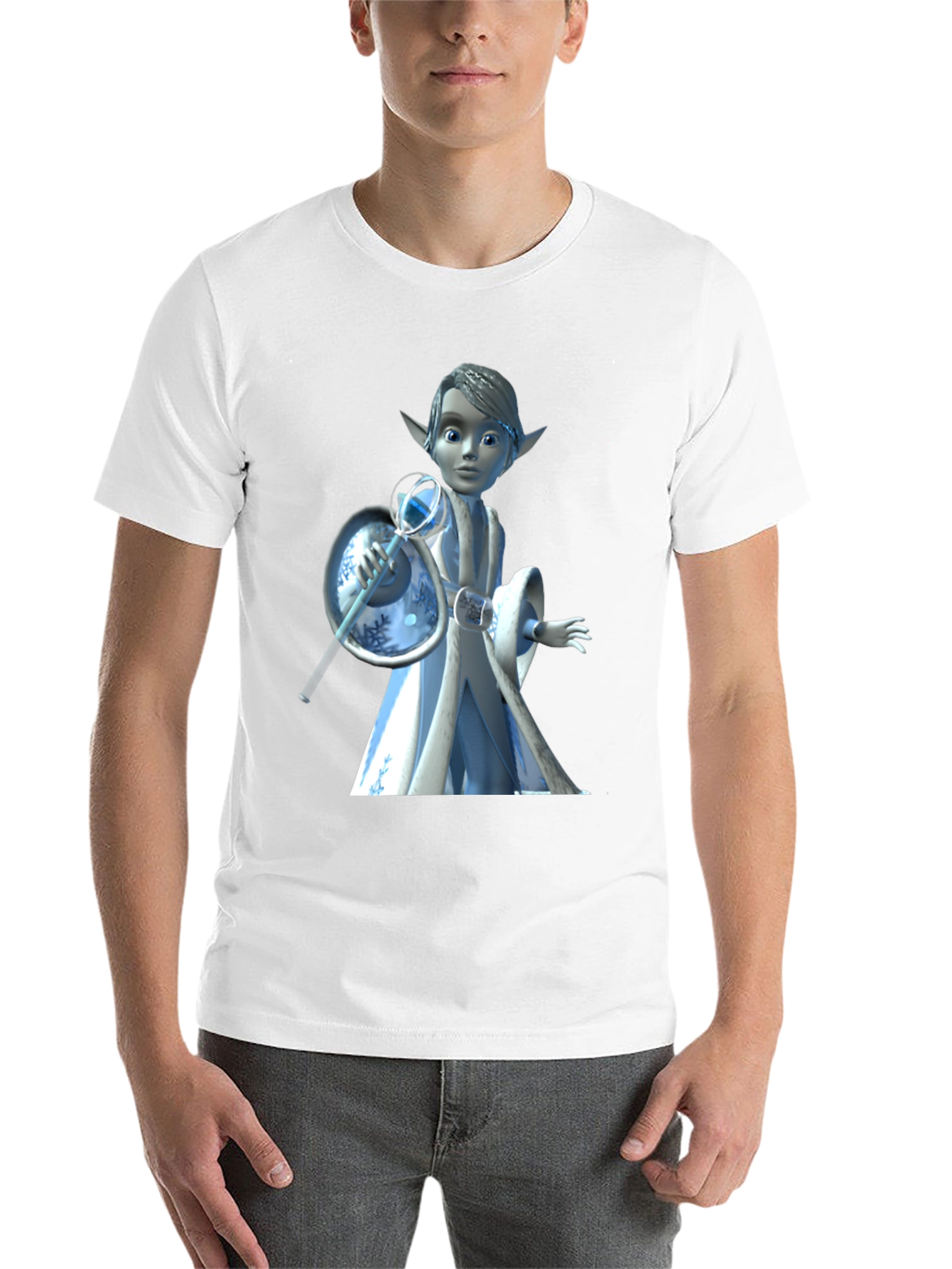 Black Cartoon Character Graphic Tee - Black T-Shirt view 14