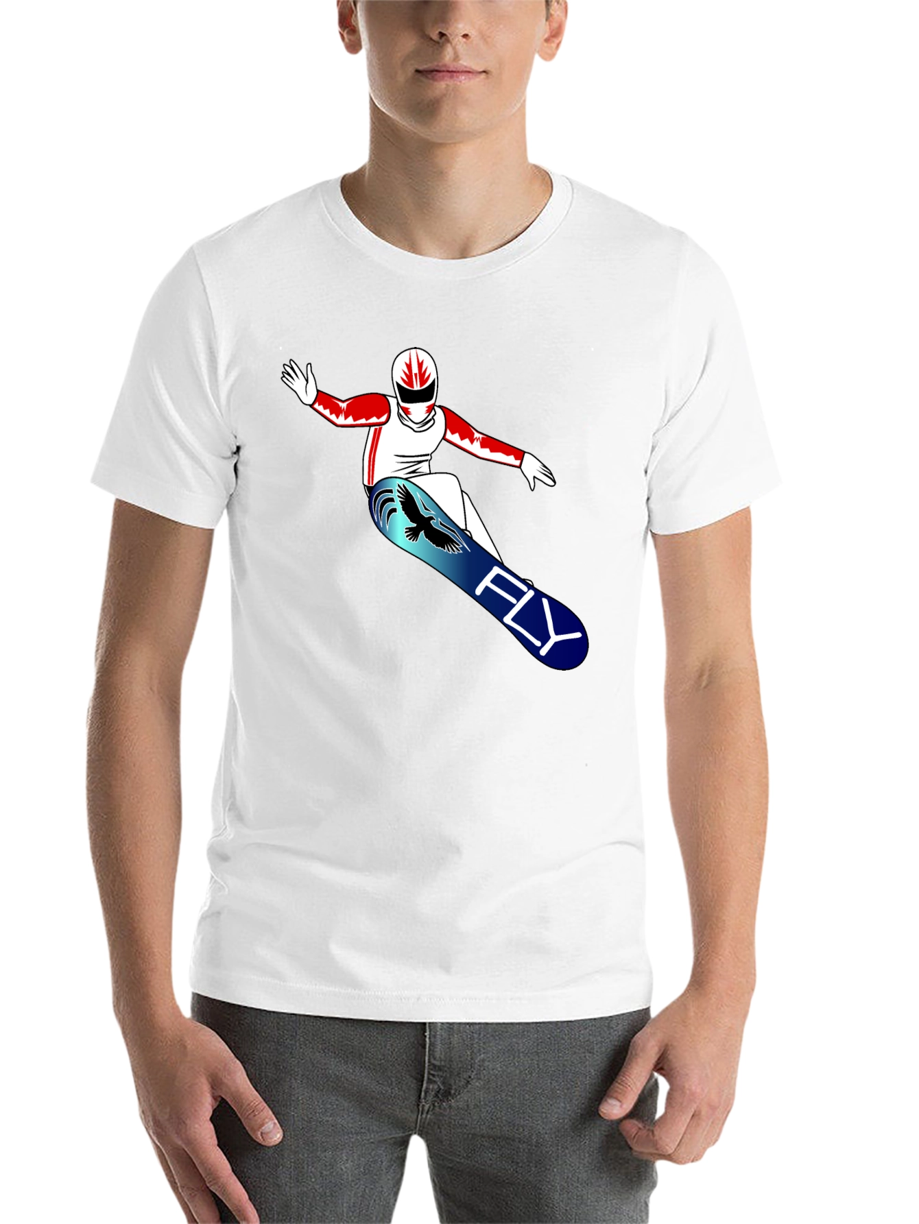 Black Fly Snowboarder Graphic T-Shirt view 14