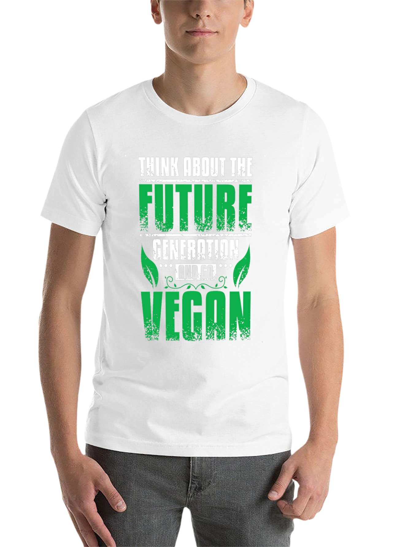 Black Vegan Future Generation Graphic T-Shirt view 14