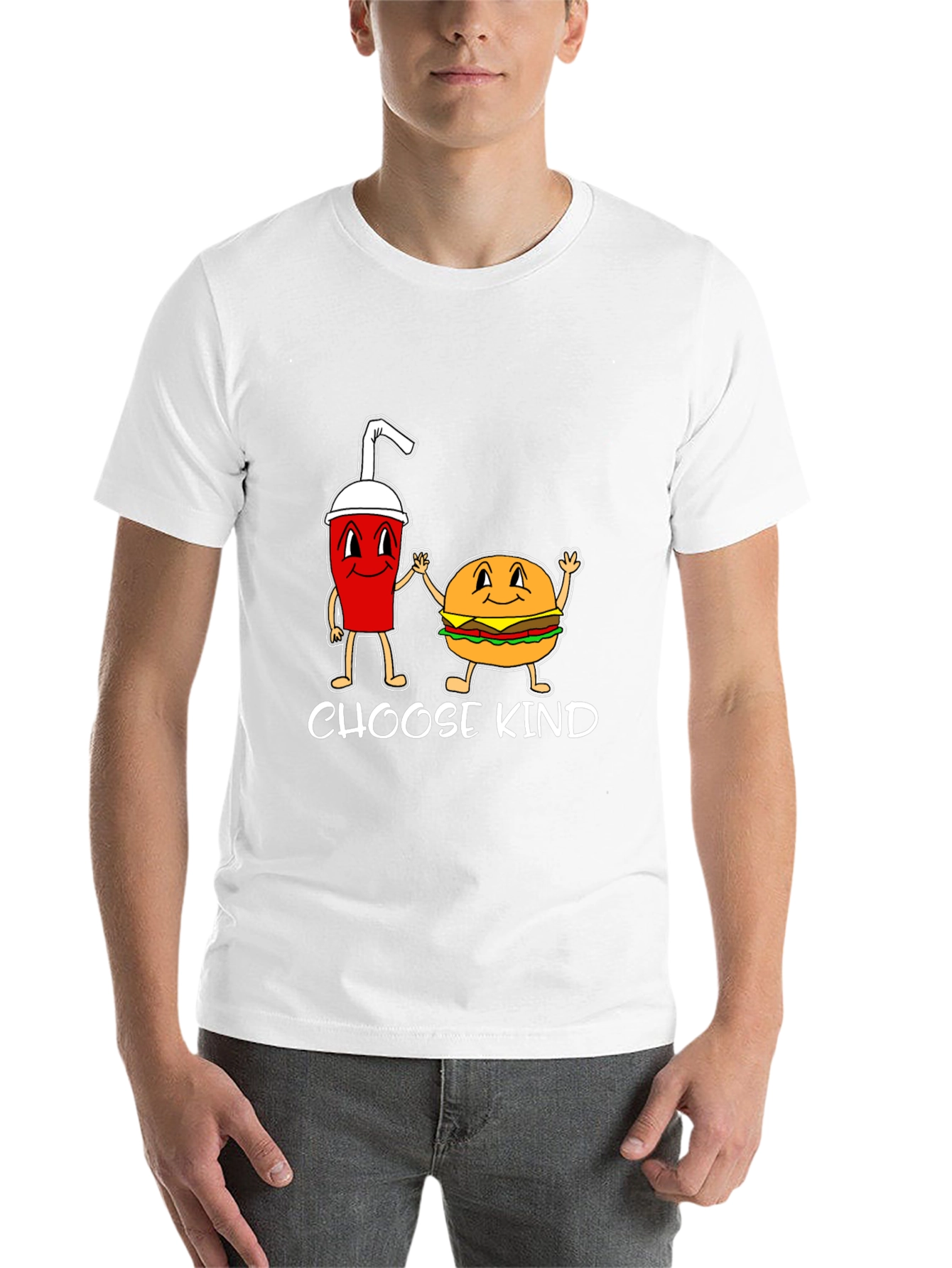 Black Choose Kind Burger & Drink Graphic Tee view 14