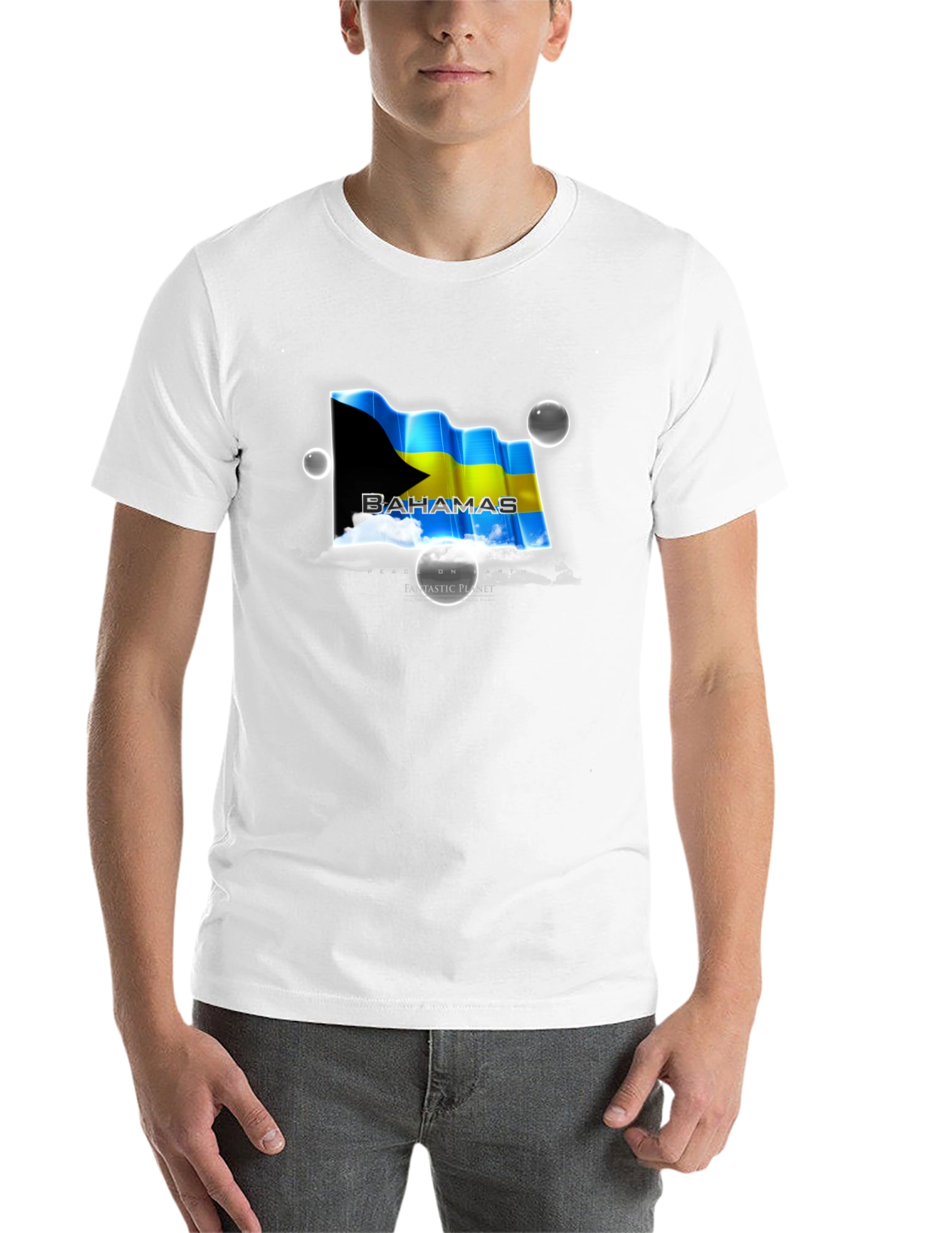 Black Bahamas Flag T-Shirt - Island Pride view 14