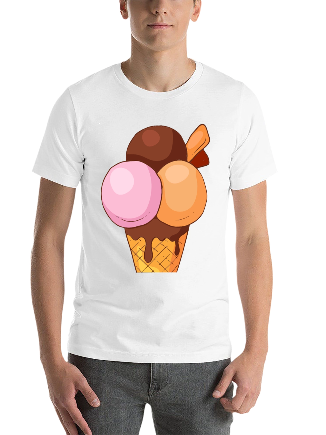 Black Ice Cream Graphic Tee - Sweet Treat Design view 14