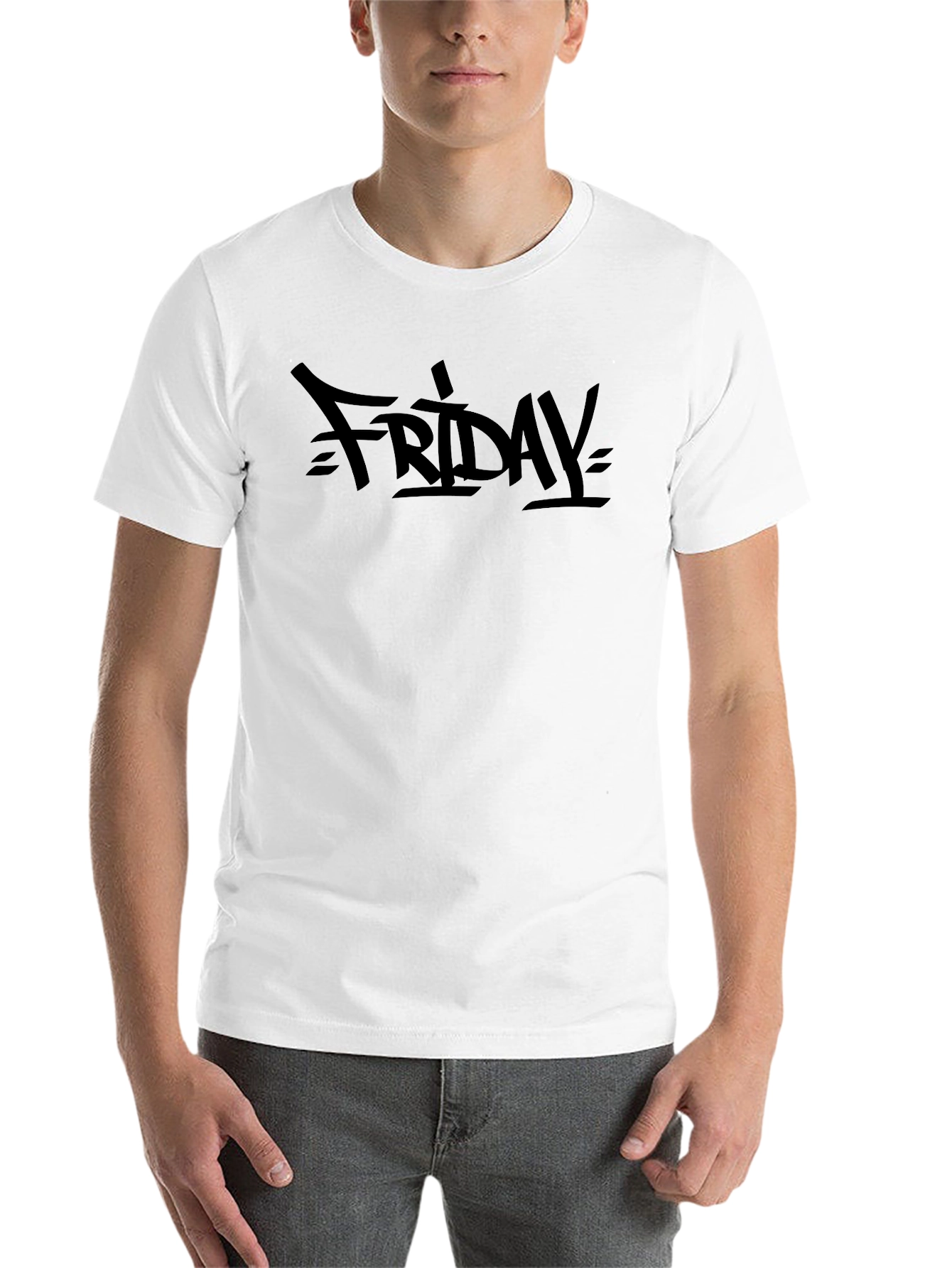 Black Friday Graphic Print Black T-Shirt view 14