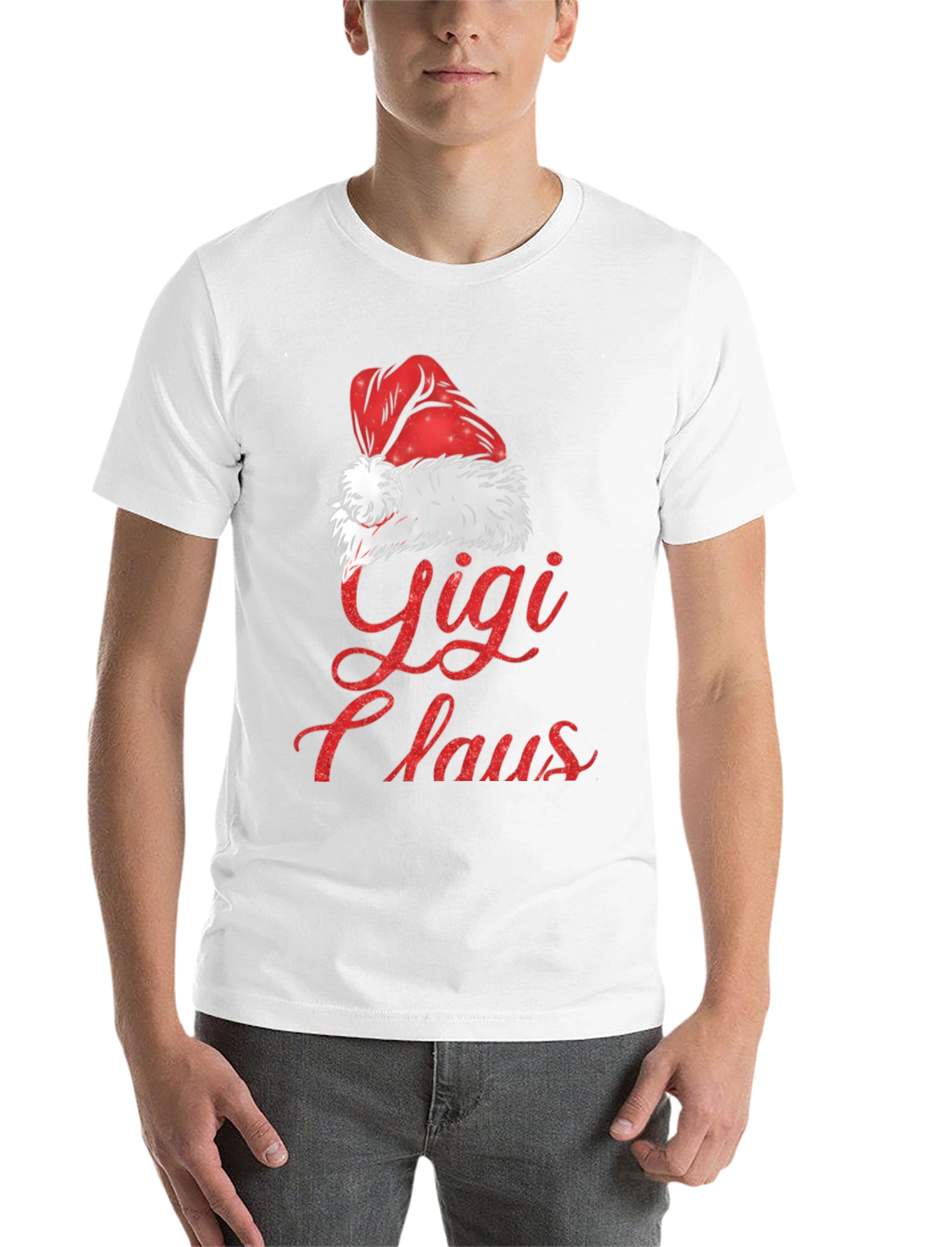 Black Gigi Claus Christmas Graphic Tee Shirt view 14
